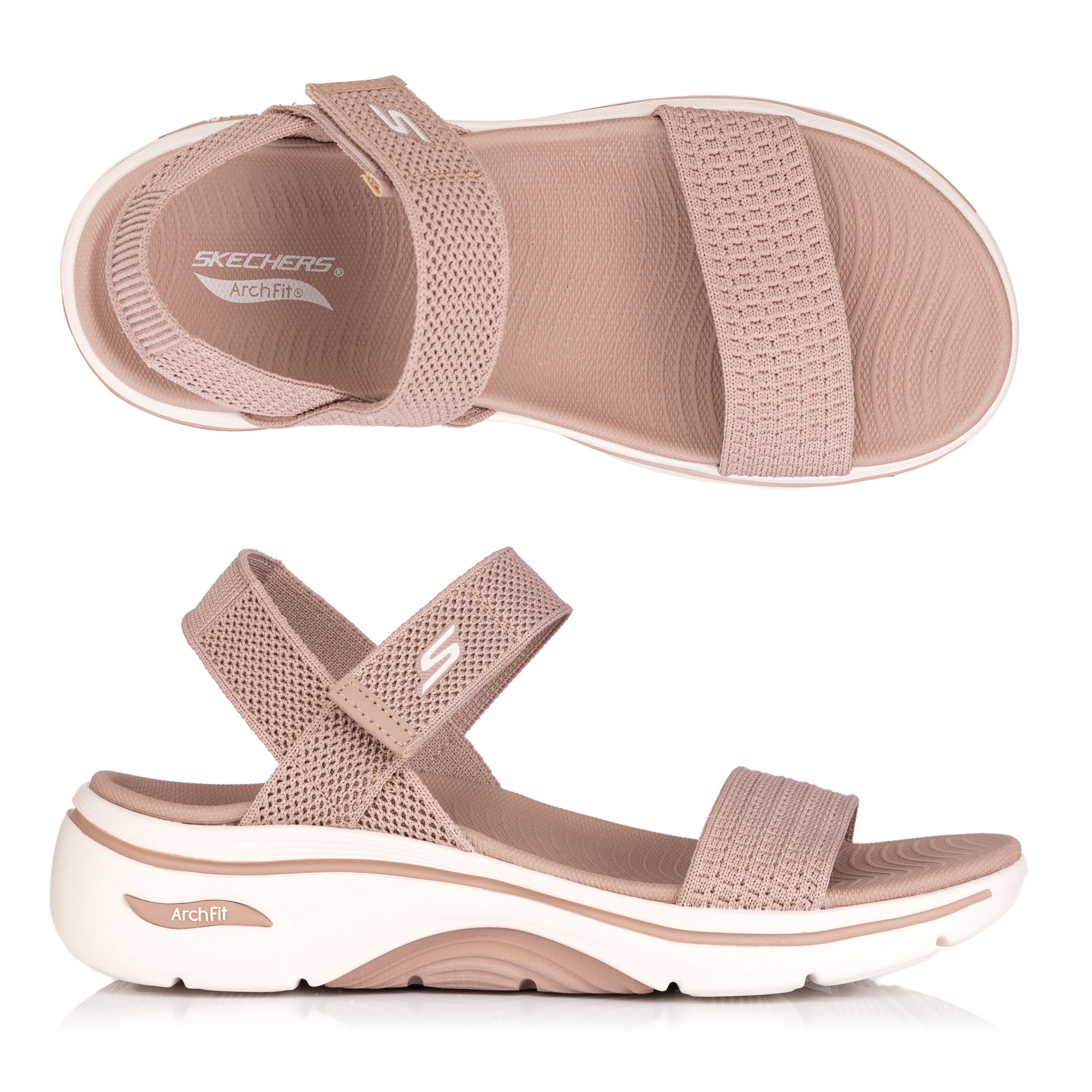 B-Ware SKECHERS Damen-Sandalette Annie-Go Walk Arch Funktionsstrick