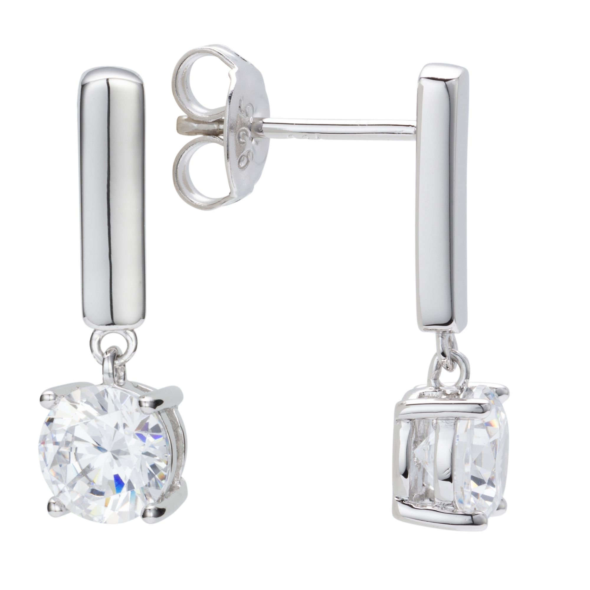 B-Ware DIAMONIQUE® Ohrhänger = 2,00ct Brillantschliff