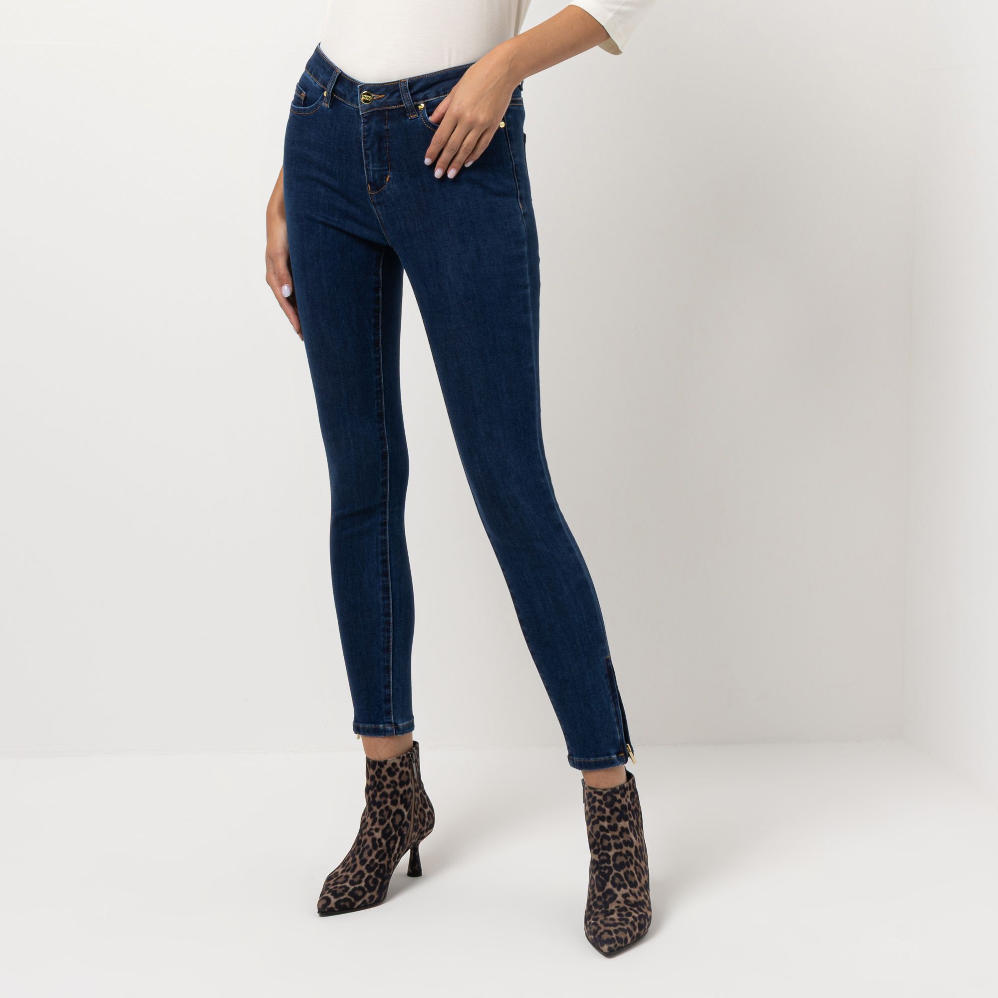 B-Ware STEFFEN SCHRAUT Jeans, Stretch-Denim knöchellang Strass-Detail