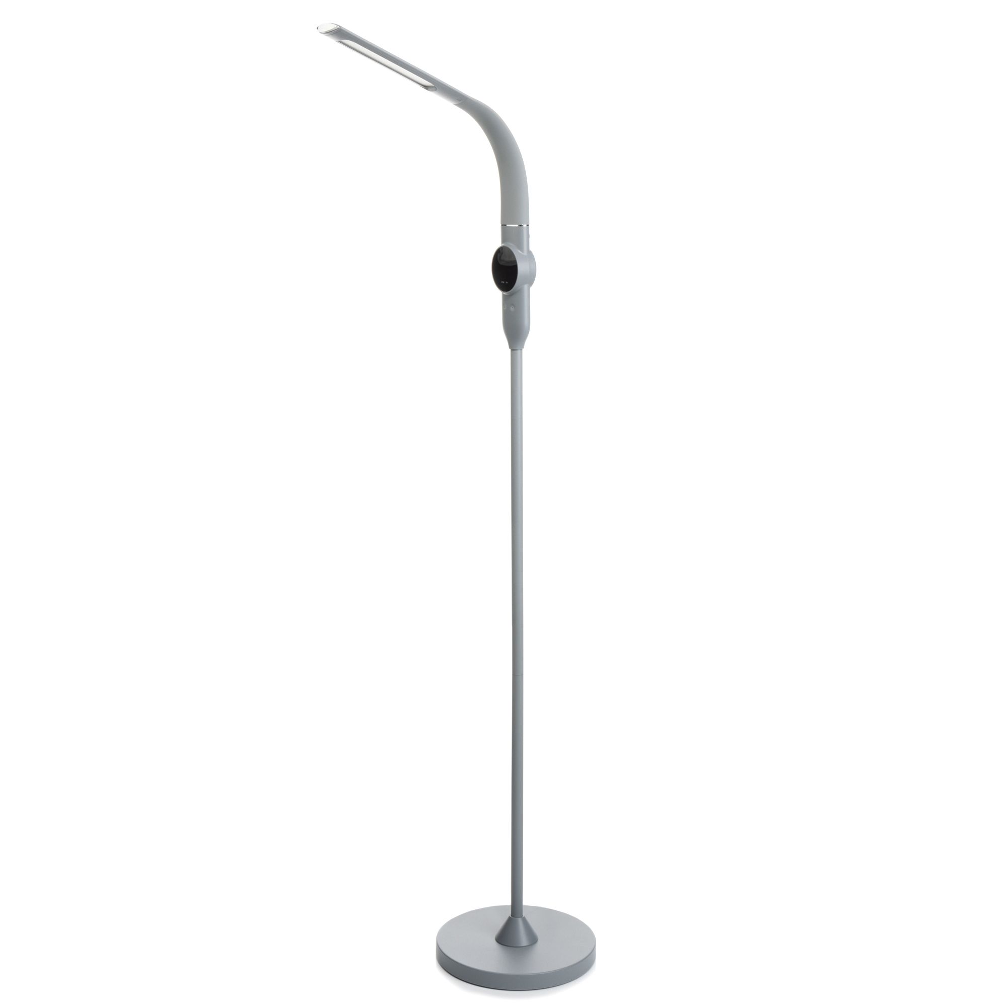 B-Ware LED-Stehleuchte mit Uhr-Display 3 Lichtfarben stufenlos dimmbar