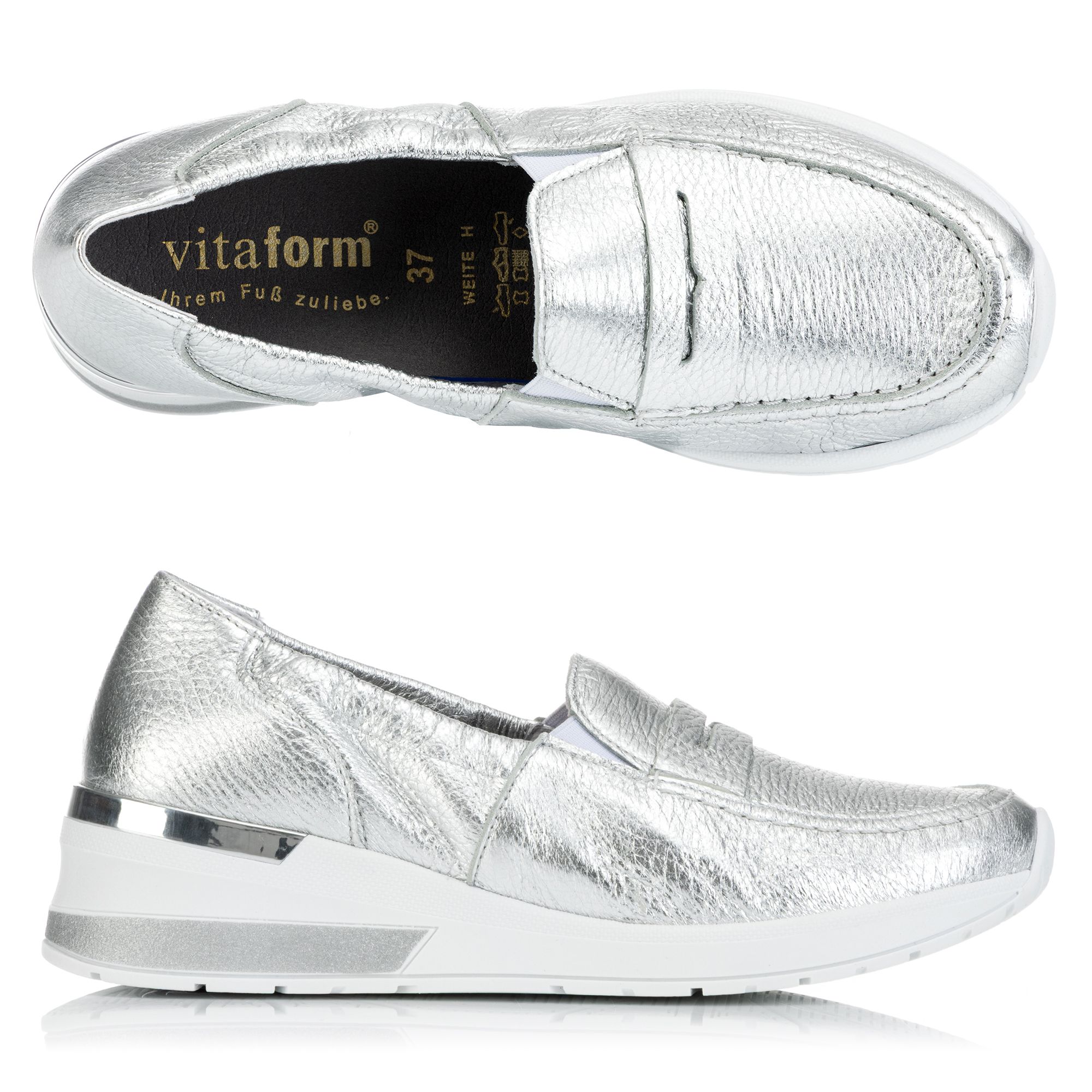 B-Ware VITAFORM Damen-Slipper Hirschleder Trense