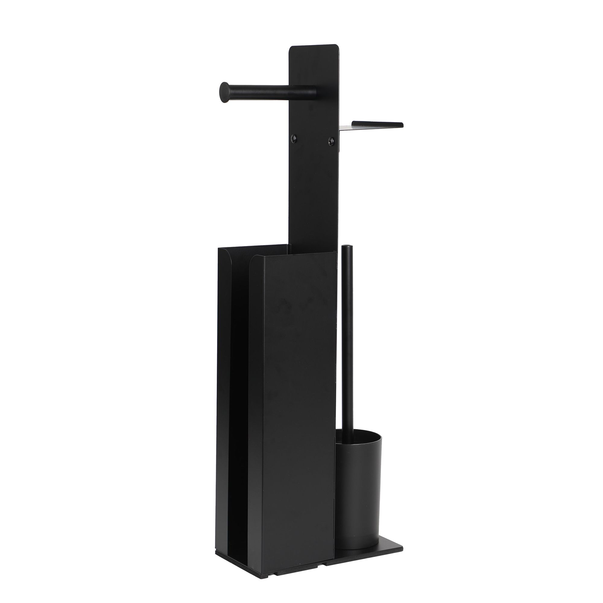 B-Ware AQURAT Stand WC Garnitur Toilettenpapier- & Bürstenhalter