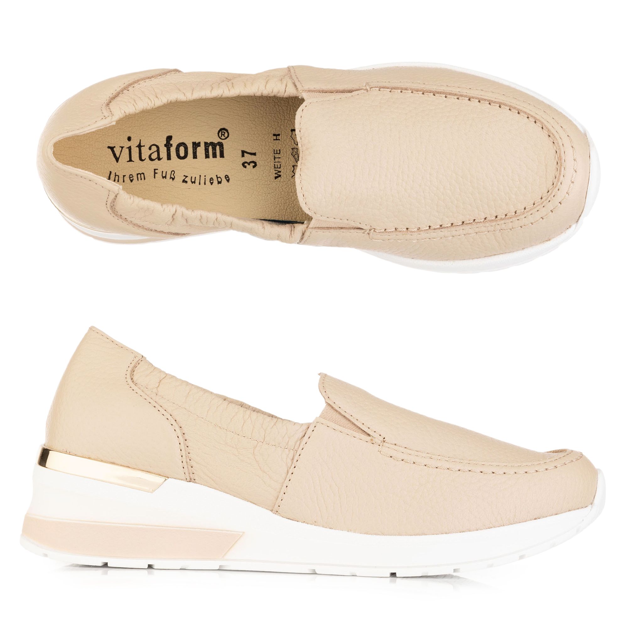 B-Ware VITAFORM Damen-Slipper Hirschleder Shock Absorber