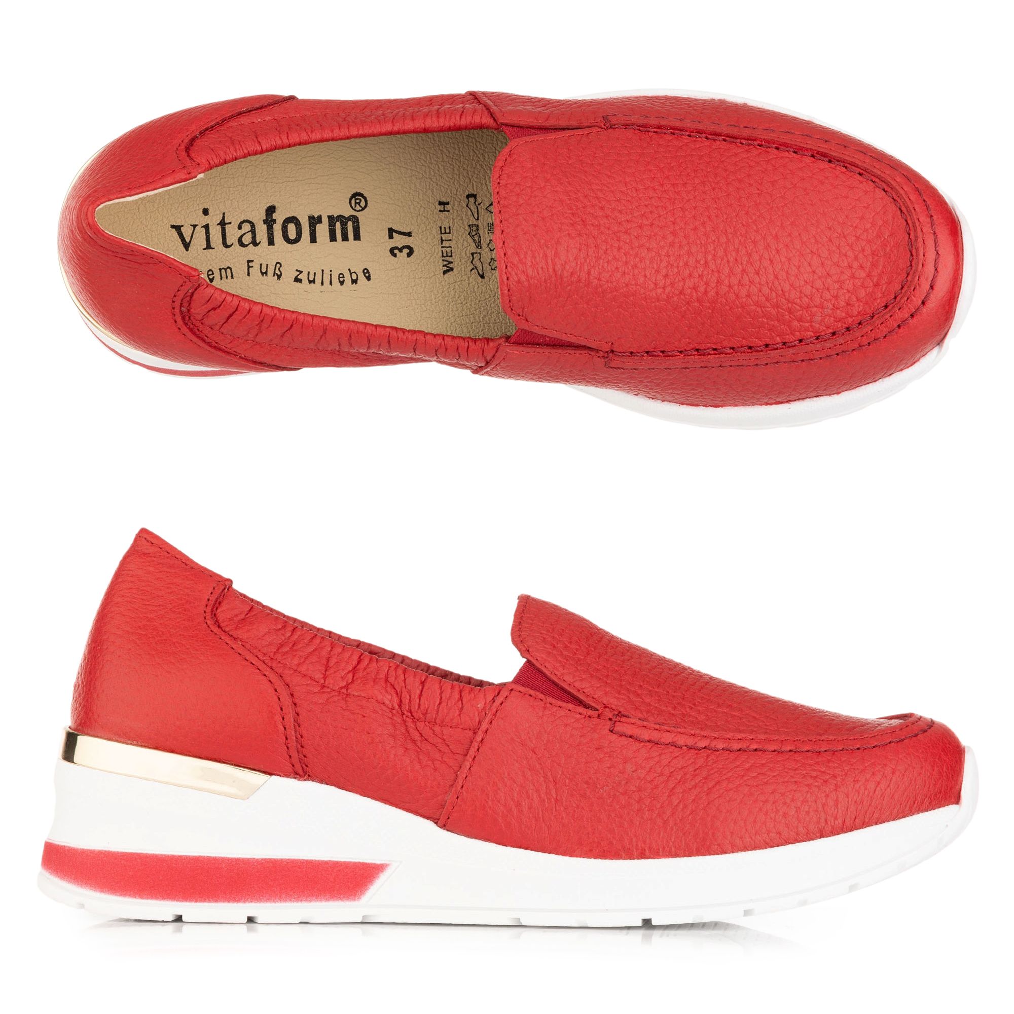 B-Ware VITAFORM Damen-Slipper Hirschleder Shock Absorber