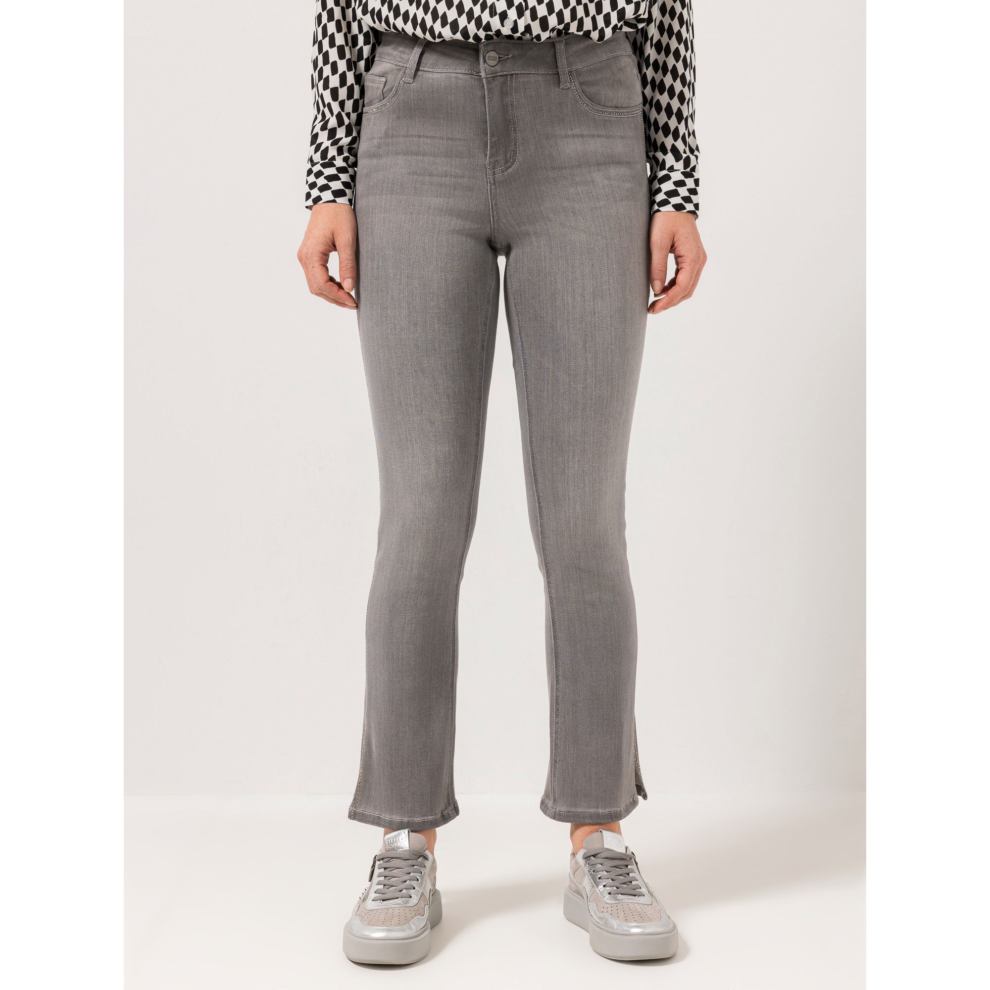 B-Ware STEFFEN SCHRAUT Jeans mit Strassstreifen lange Seitenschlitze