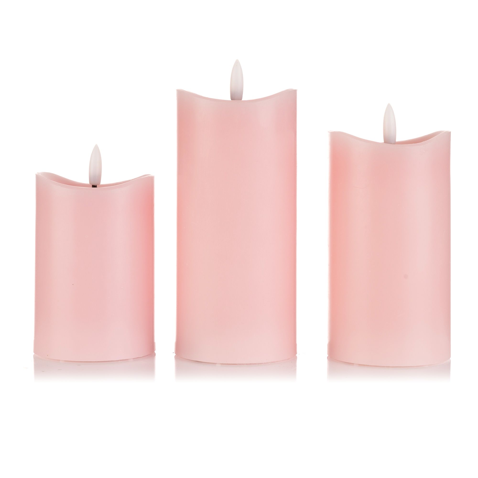 B-Ware ELAMBIA 3 LED-Kerzen mit Wachsspiegel 5h-Timerfunktion