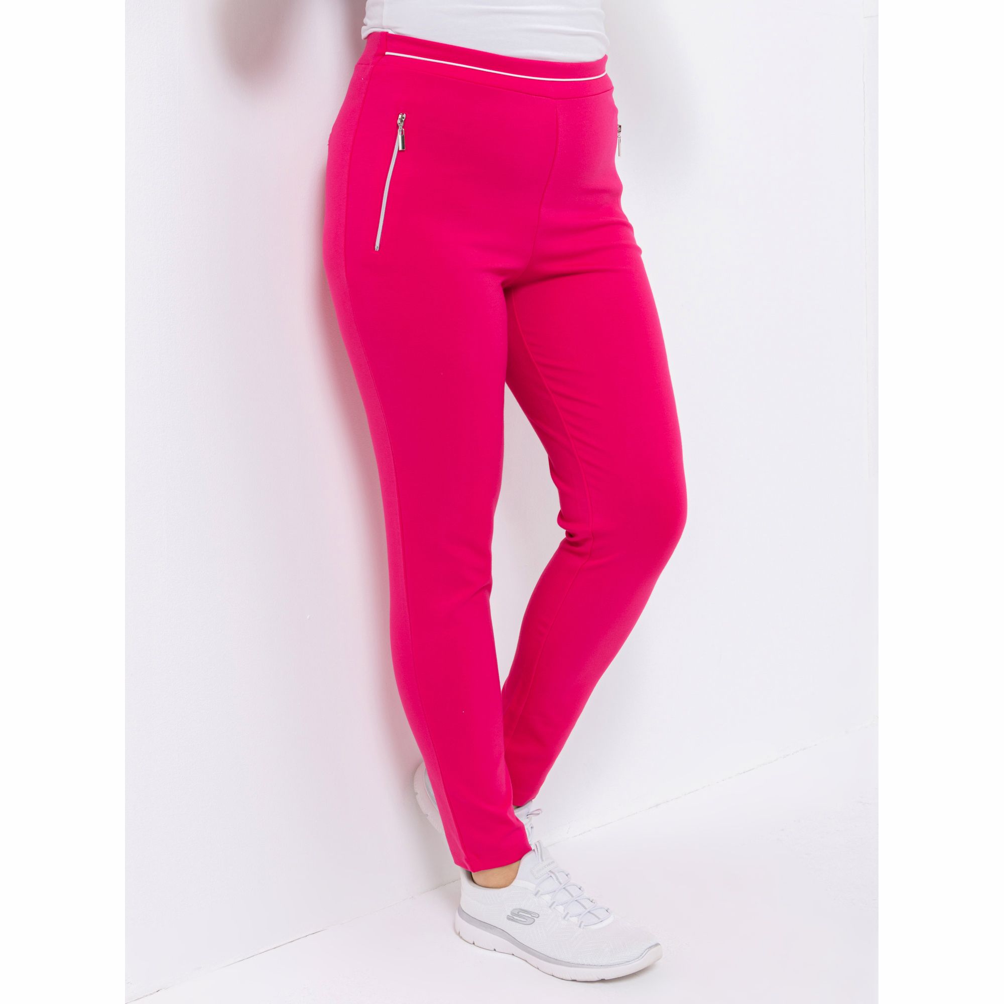 B-Ware DENIM & CO. Schlupfhose knöchellang Rundumdehnbund