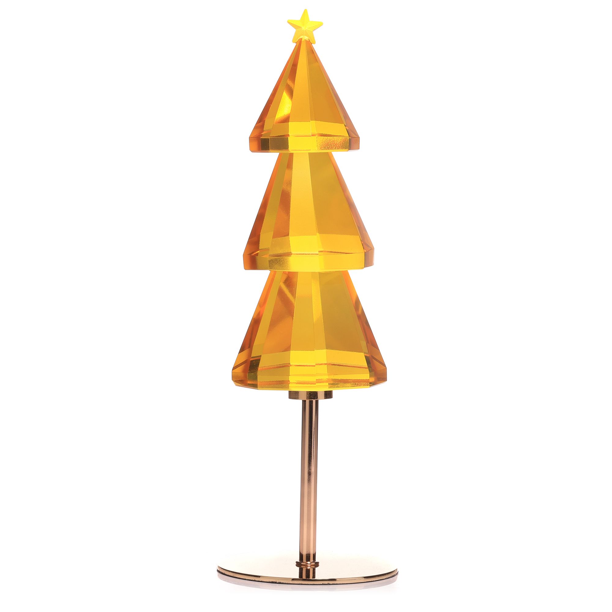 B-Ware ABELLA Xmas Deko-Tannenbaum Kristallglas Metall-Fuß