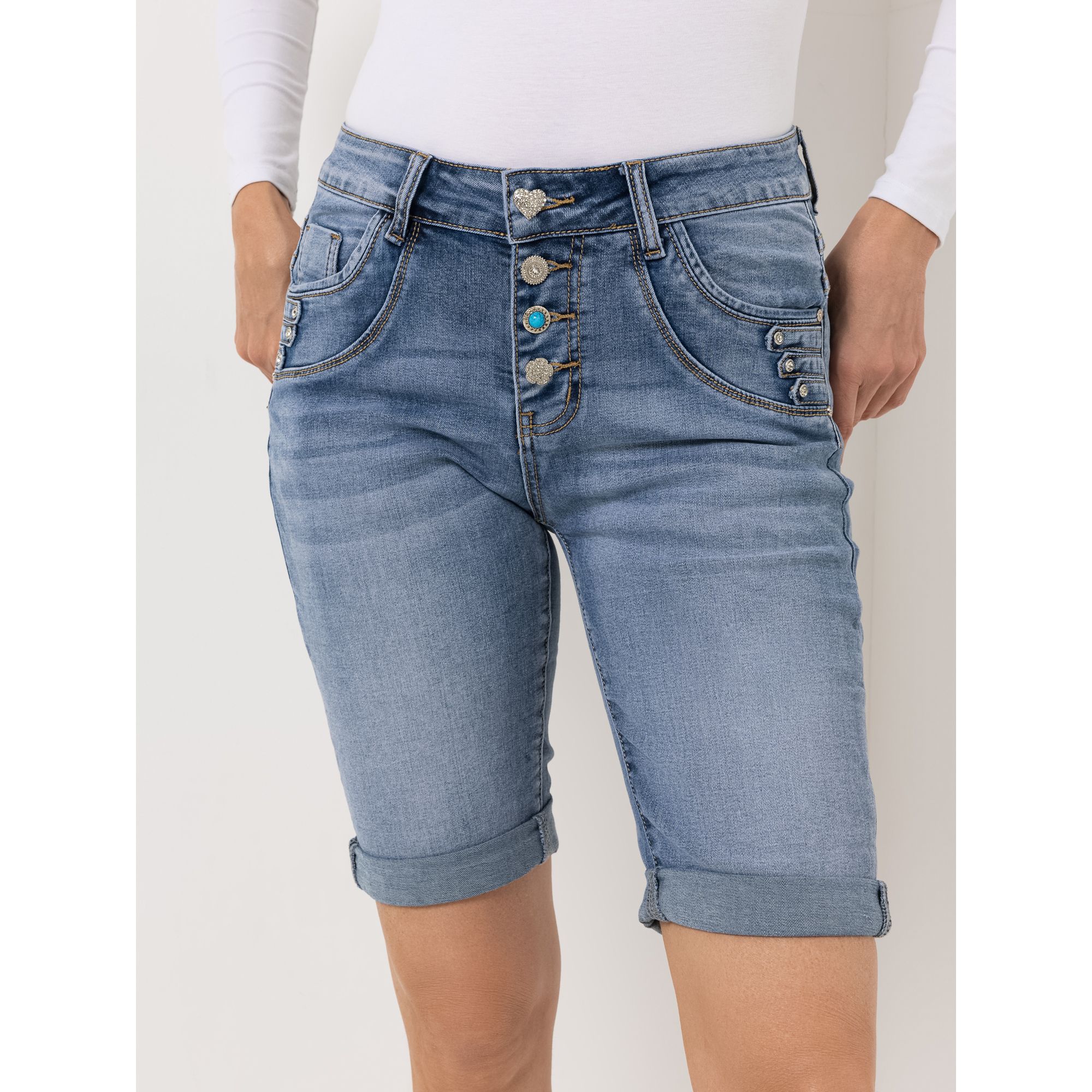 B-Ware DINE 'N' DANCE Bermuda Samba Schmuckknöpfe Strasssteindekoration