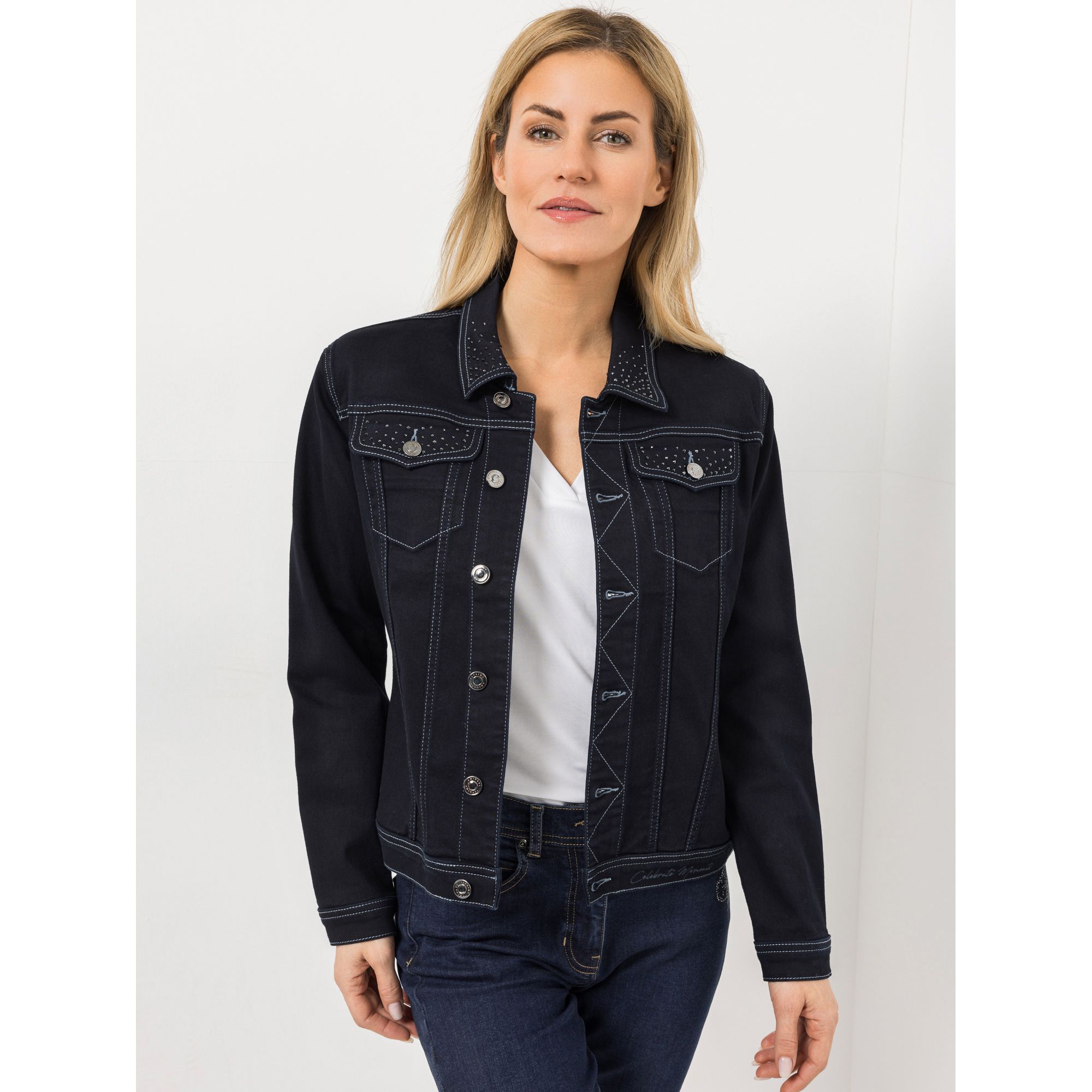 B-Ware AMINATI® Jeansjacke, 1/1-Arm Brusttasche Knopfleiste