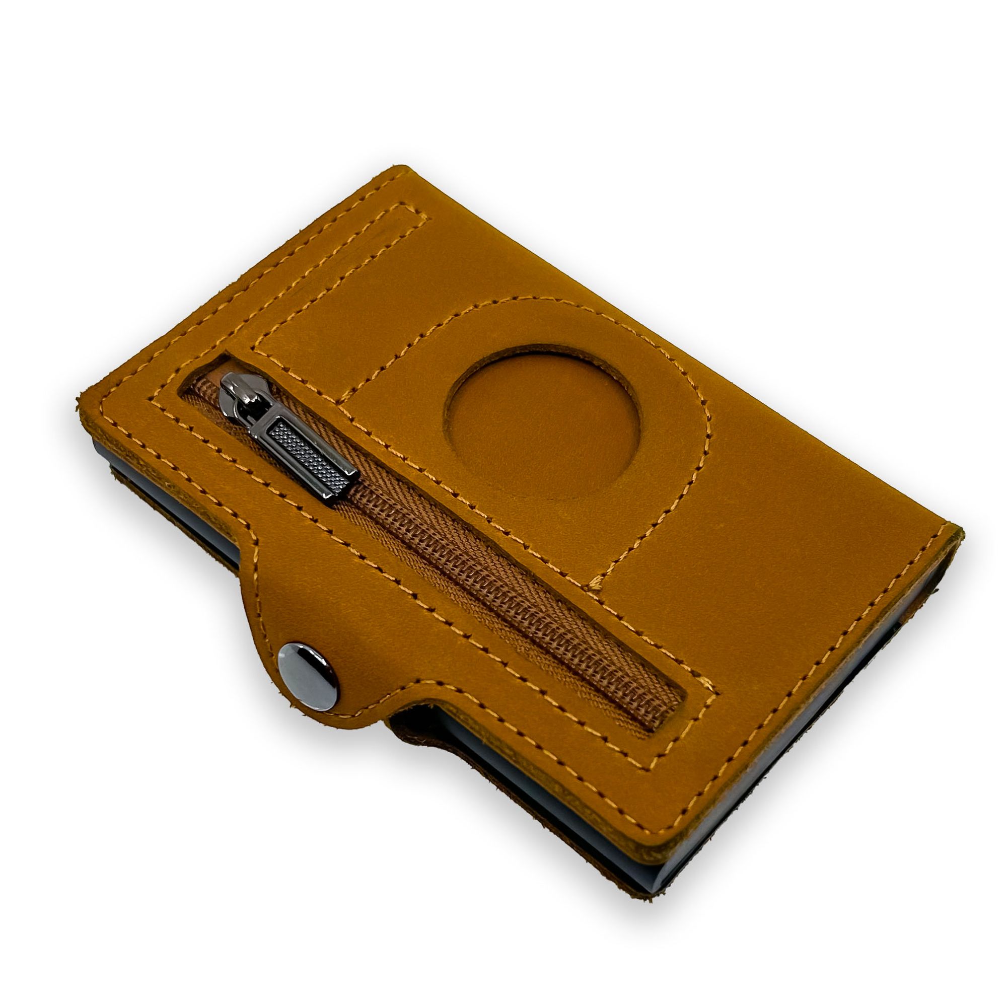B-Ware FLIPO® RFID Slim Wallet Echtleder Kartenbörse 6 Karten-Slots
