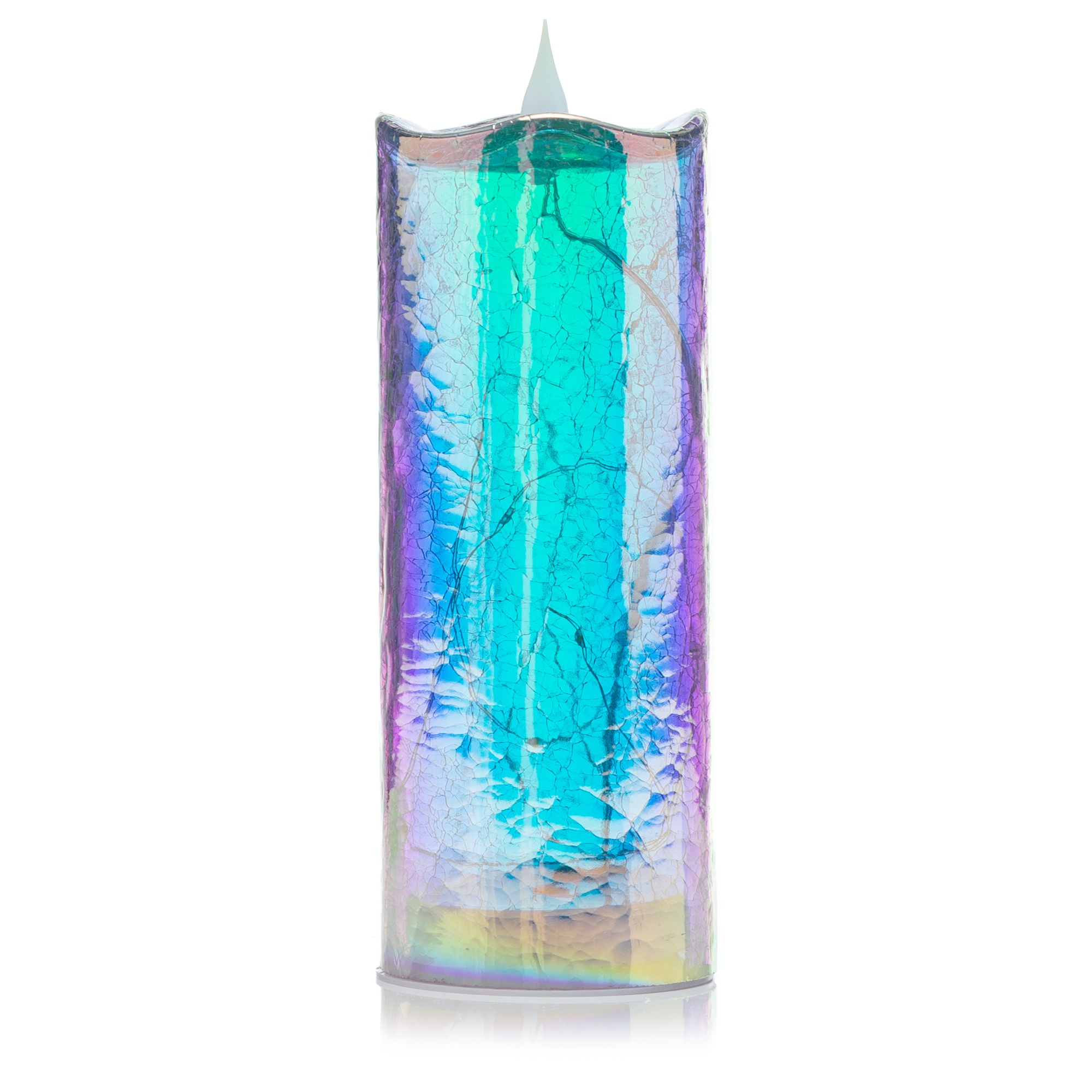 B-Ware ELAMBIA LED-Glaskerze Draht-Lichterkette 5h-Timerfunktion