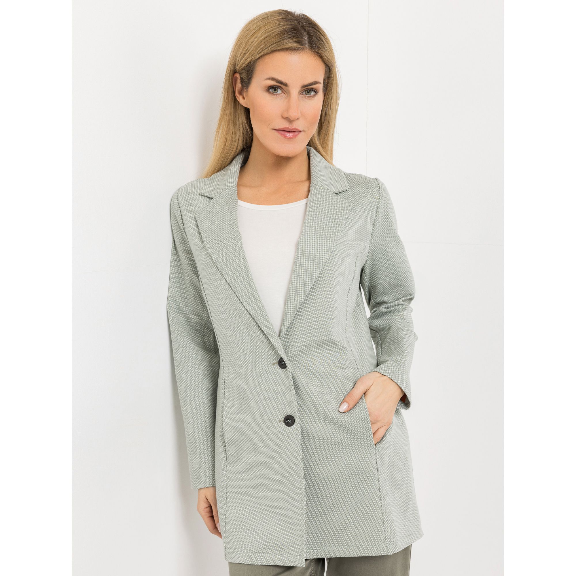 B-Ware AMINATI® Longblazer, 1/1-Arm Reverskragen Eingrifftaschen