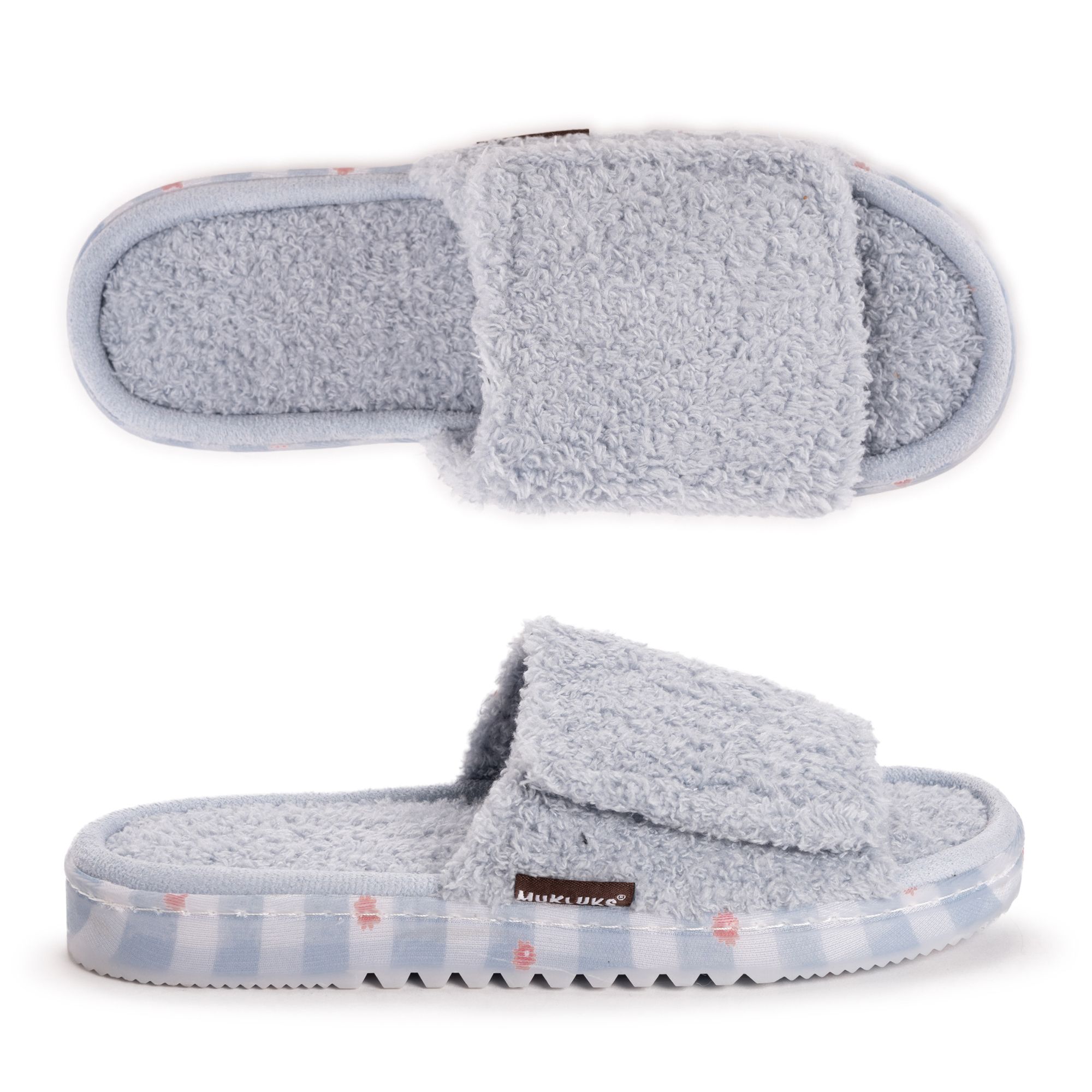 B-Ware MUK LUKs Damen Hausschuh/ Wellness Pantolette Frottee