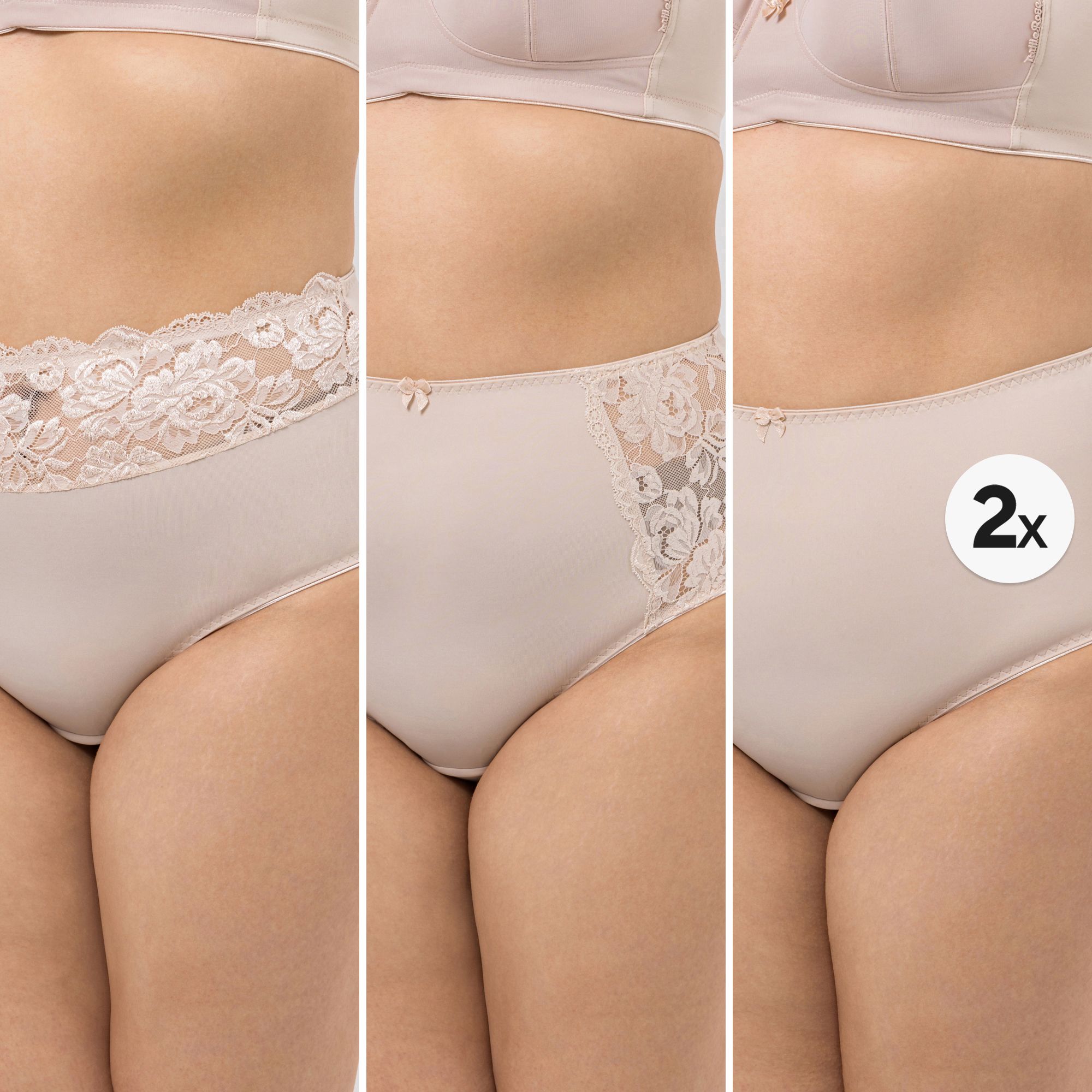 B-Ware LITTLE ROSE 4 Midislips Mikrofasermischung 2x Basic