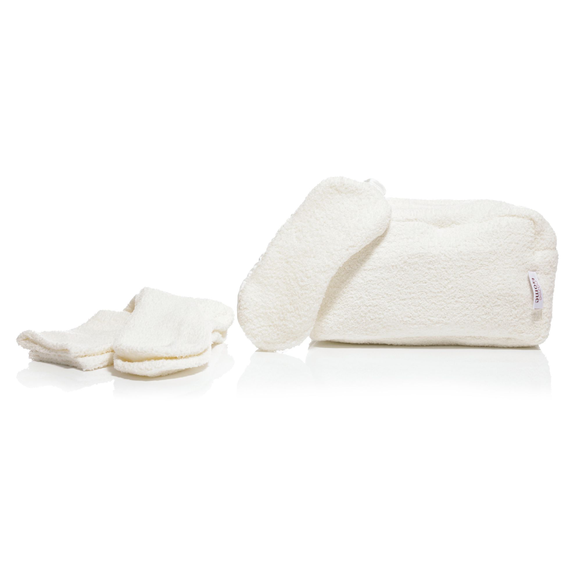 B-Ware COZEE HOME Reiseschlaf-Set uni mit Struktur Fluffy Bouclé