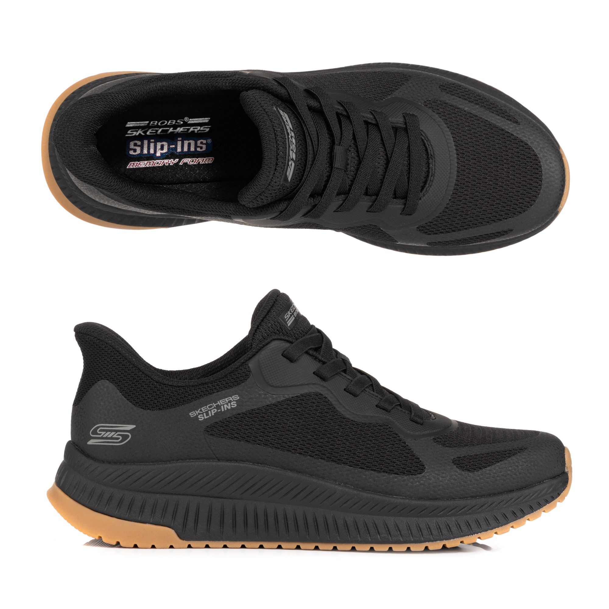 B-Ware SKECHERS Herren-Slipper Bobs Sport Squad 4 Materialmix