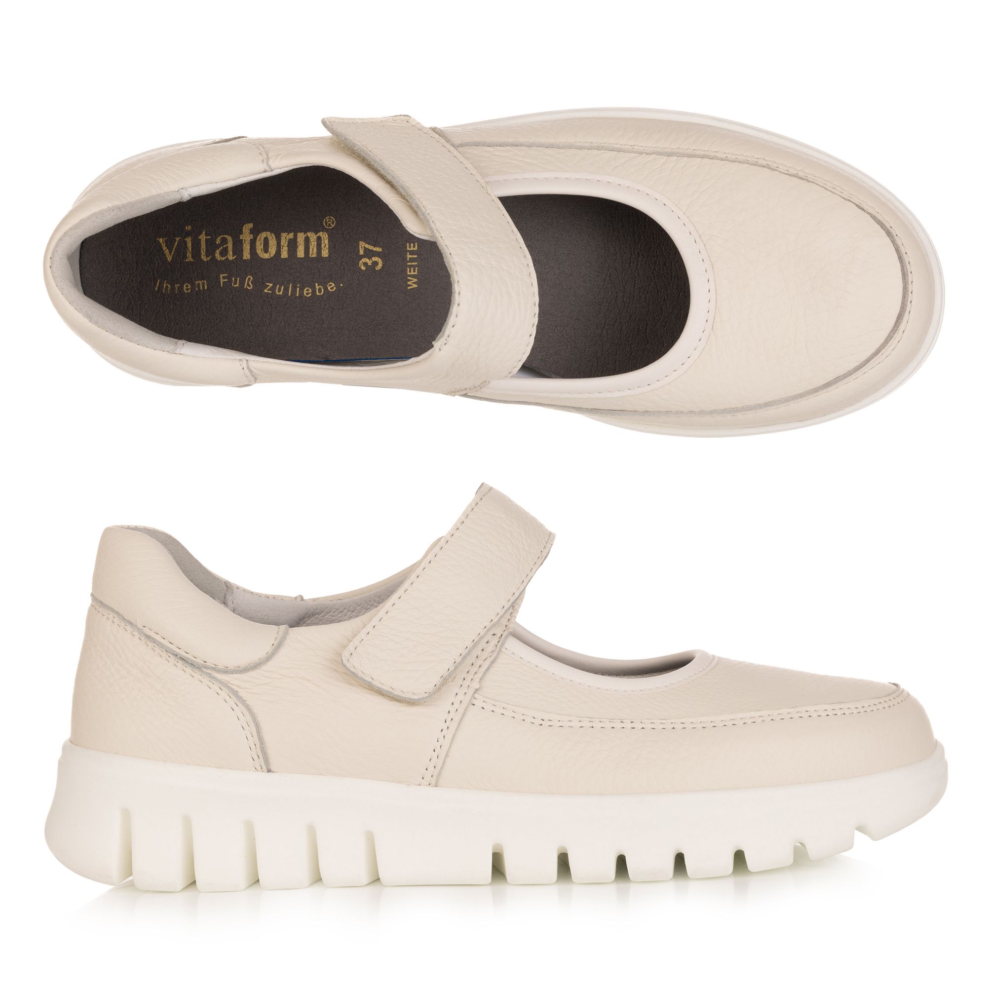 B-Ware VITAFORM Mary-Jane Hirschleder Klettverschluss