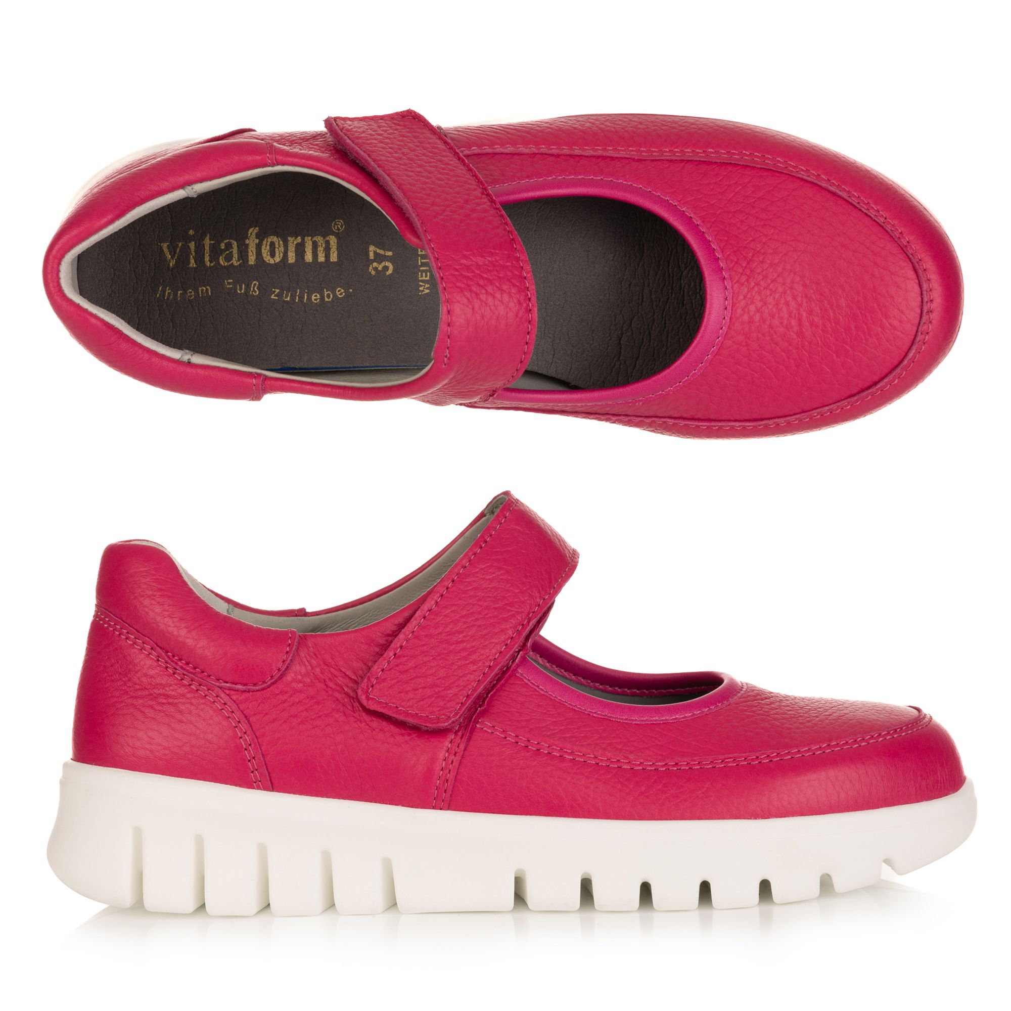 B-Ware VITAFORM Mary-Jane Hirschleder Klettverschluss