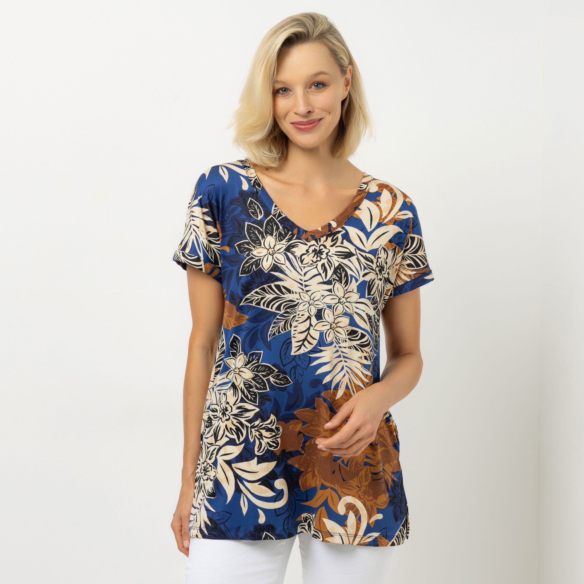 B-Ware KIM & CO. Wende-Shirt Brazil Knit Jersey überschnittener Arm