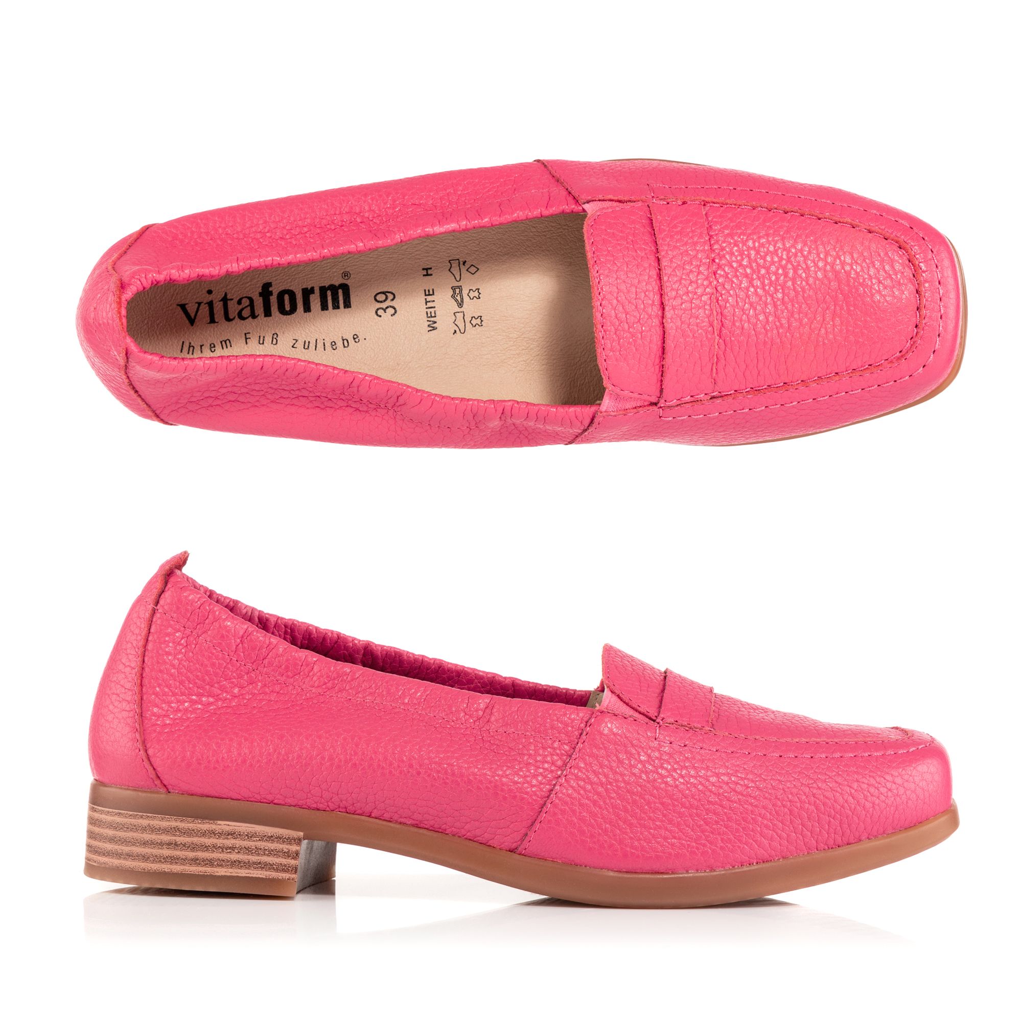 B-Ware VITAFORM Damen-Slipper Hirschleder Shock-Absorber