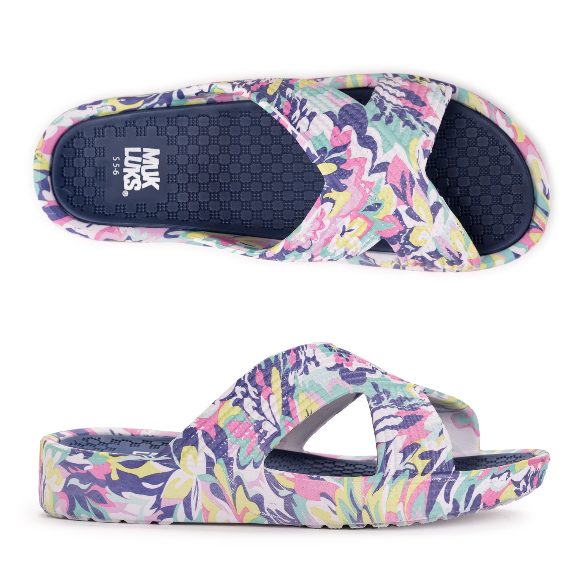 B-Ware MUK LUKs Damen Badesandale rutschfeste Sohle