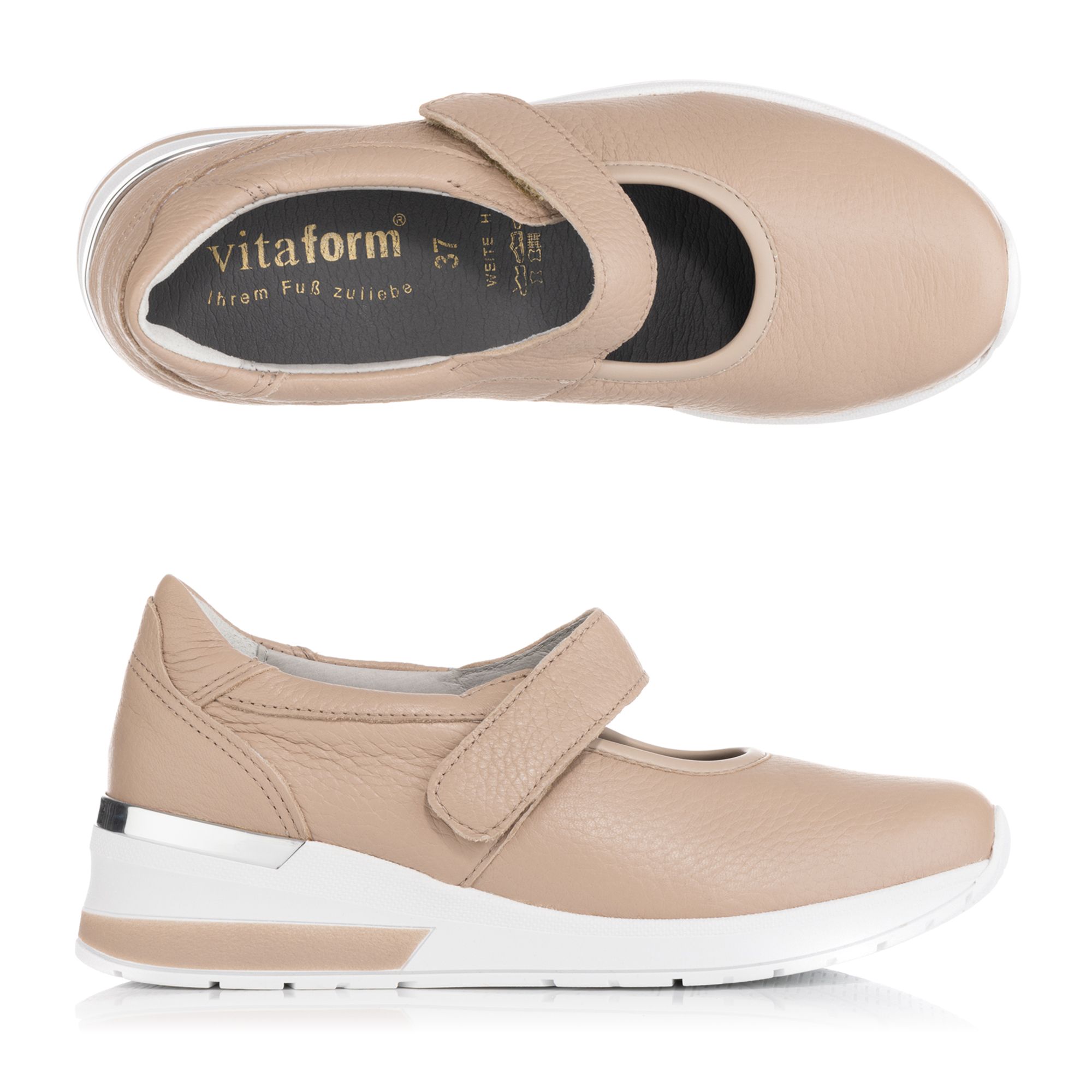 B-Ware VITAFORM Mary- Jane Hirschleder Klettverschluss