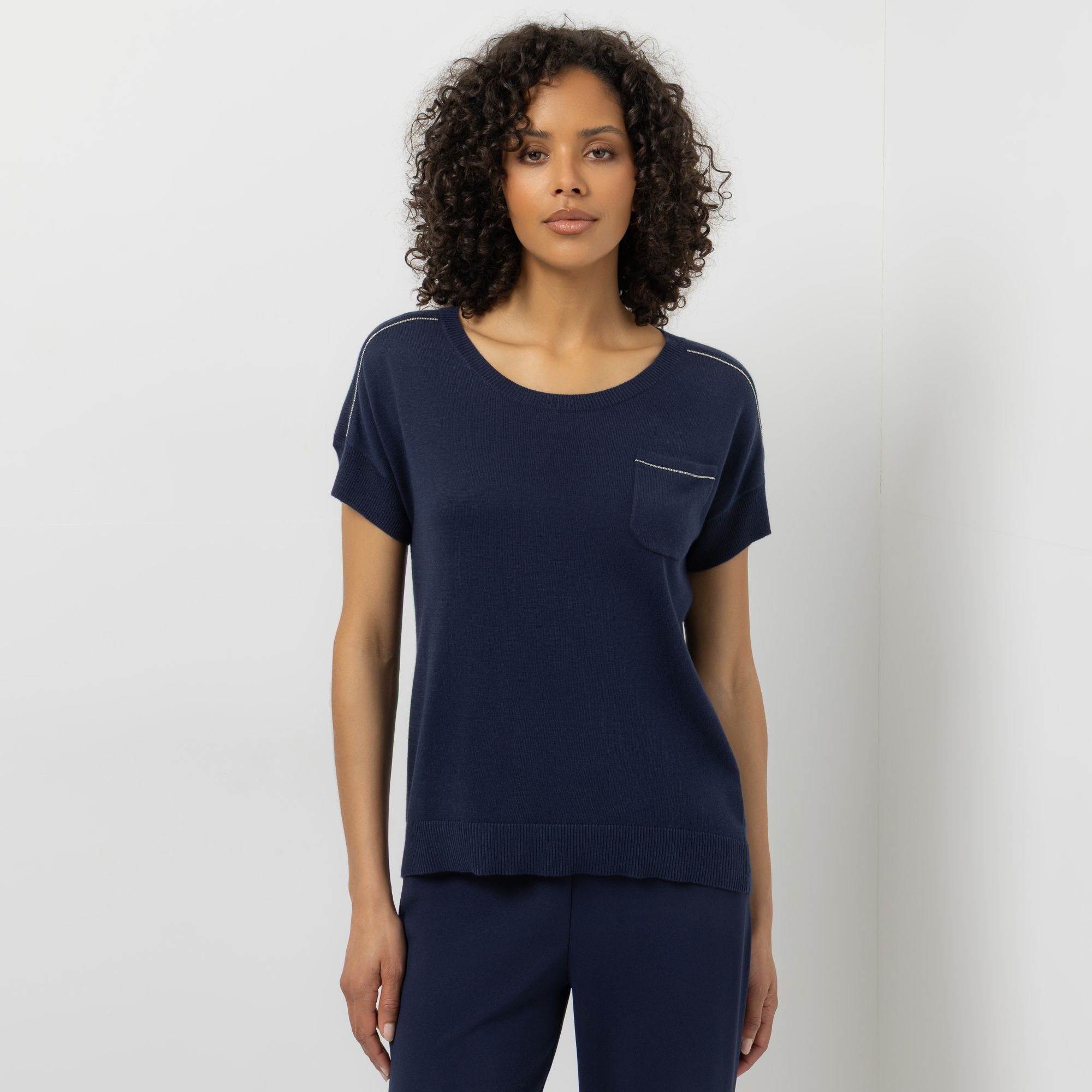 B-Ware STEFFEN SCHRAUT Pullover 1/2-Arm Rundhalsausschnitt Kettendetails