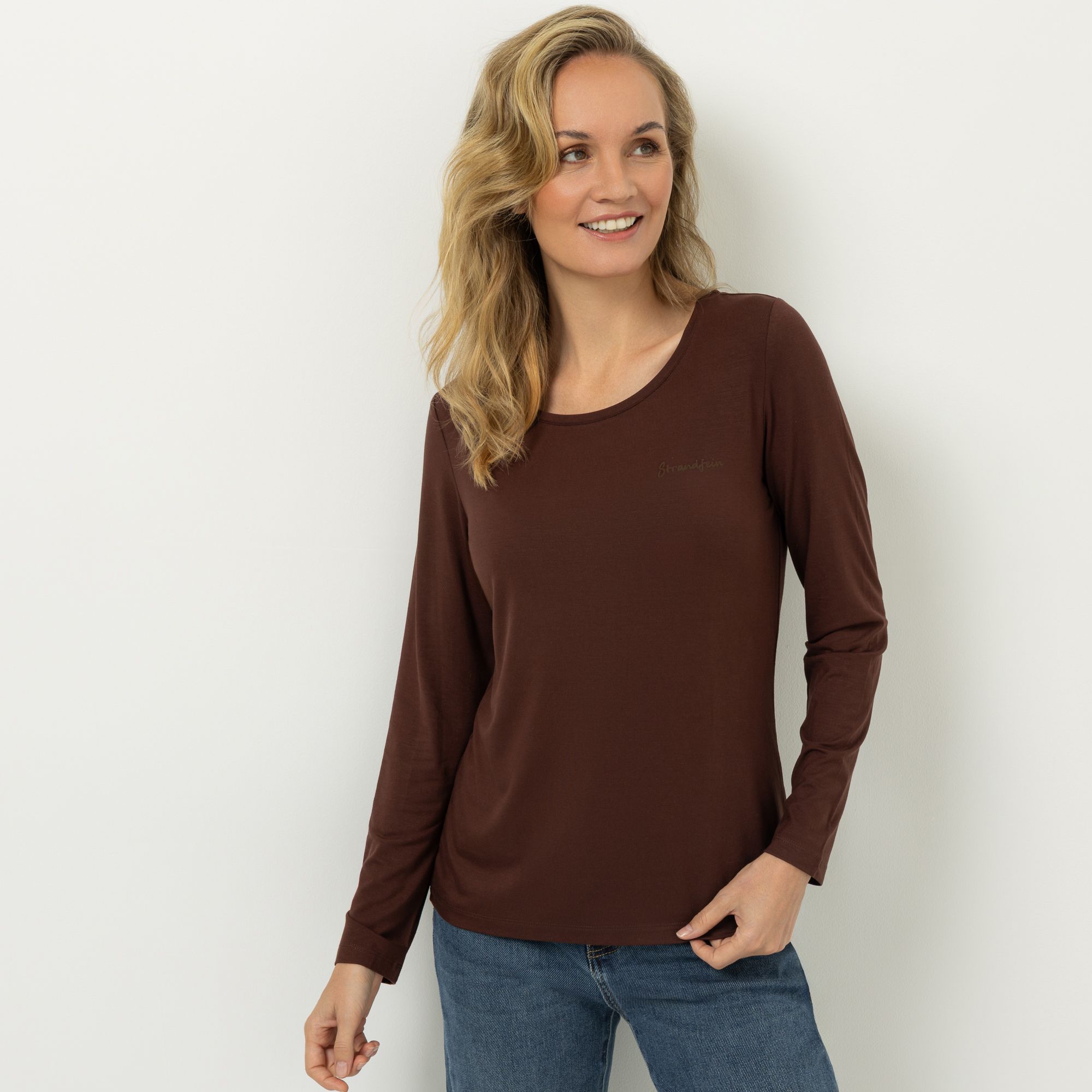 B-Ware STRANDFEIN Shirt, Langarm Rundhalsausschnitt mit ECOVERO Viskose