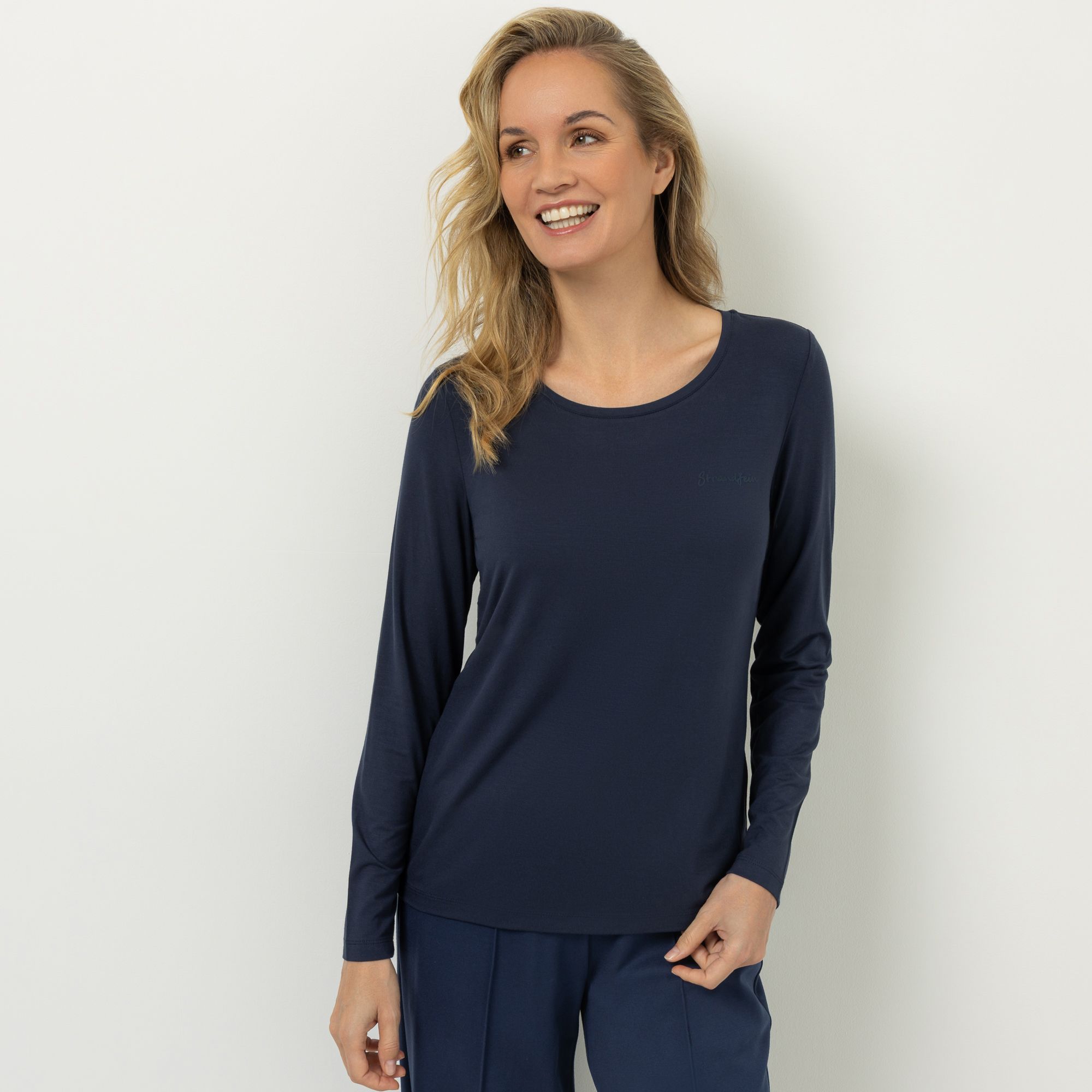 B-Ware STRANDFEIN Shirt, Langarm Rundhalsausschnitt mit ECOVERO Viskose