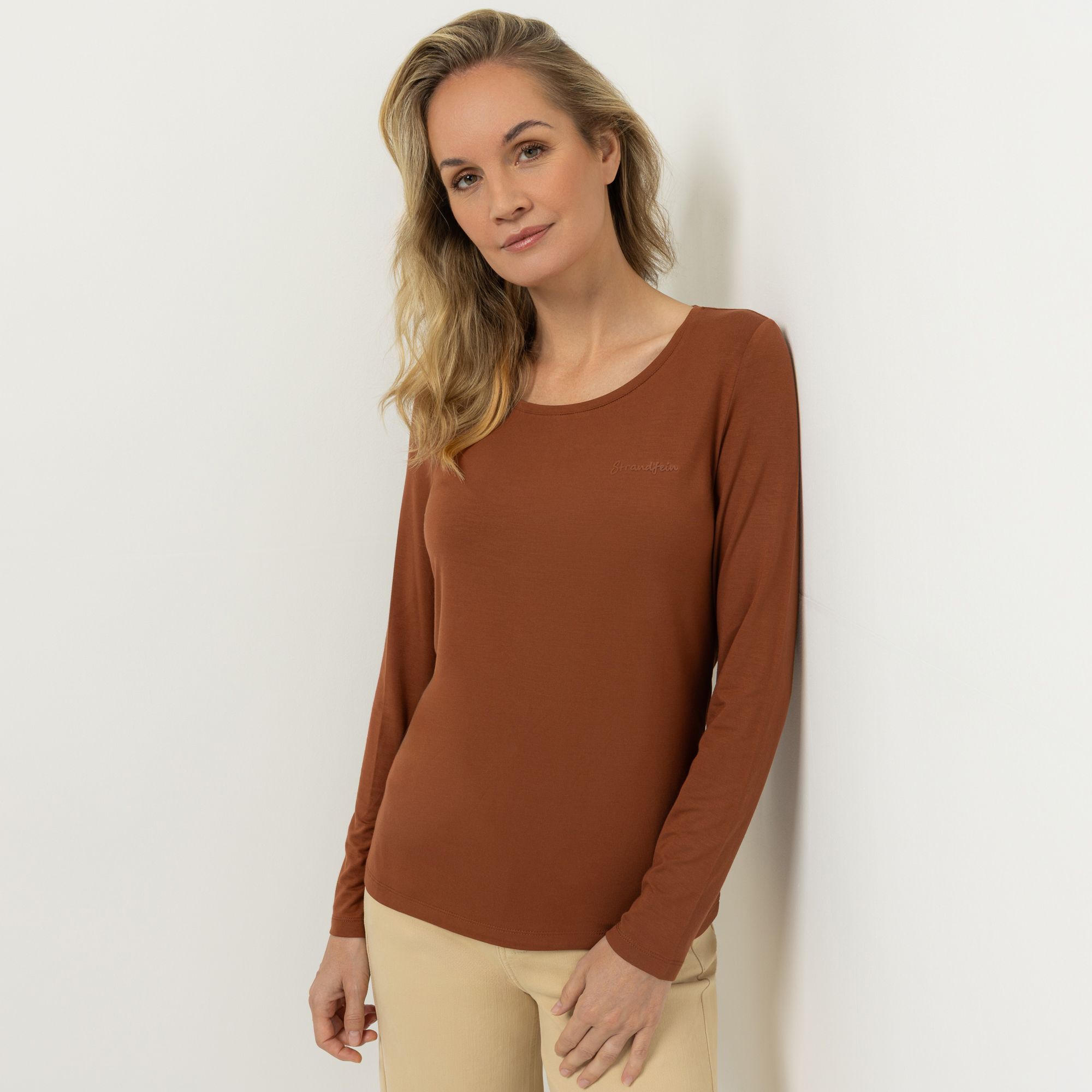 B-Ware STRANDFEIN Shirt, Langarm Rundhalsausschnitt mit ECOVERO Viskose