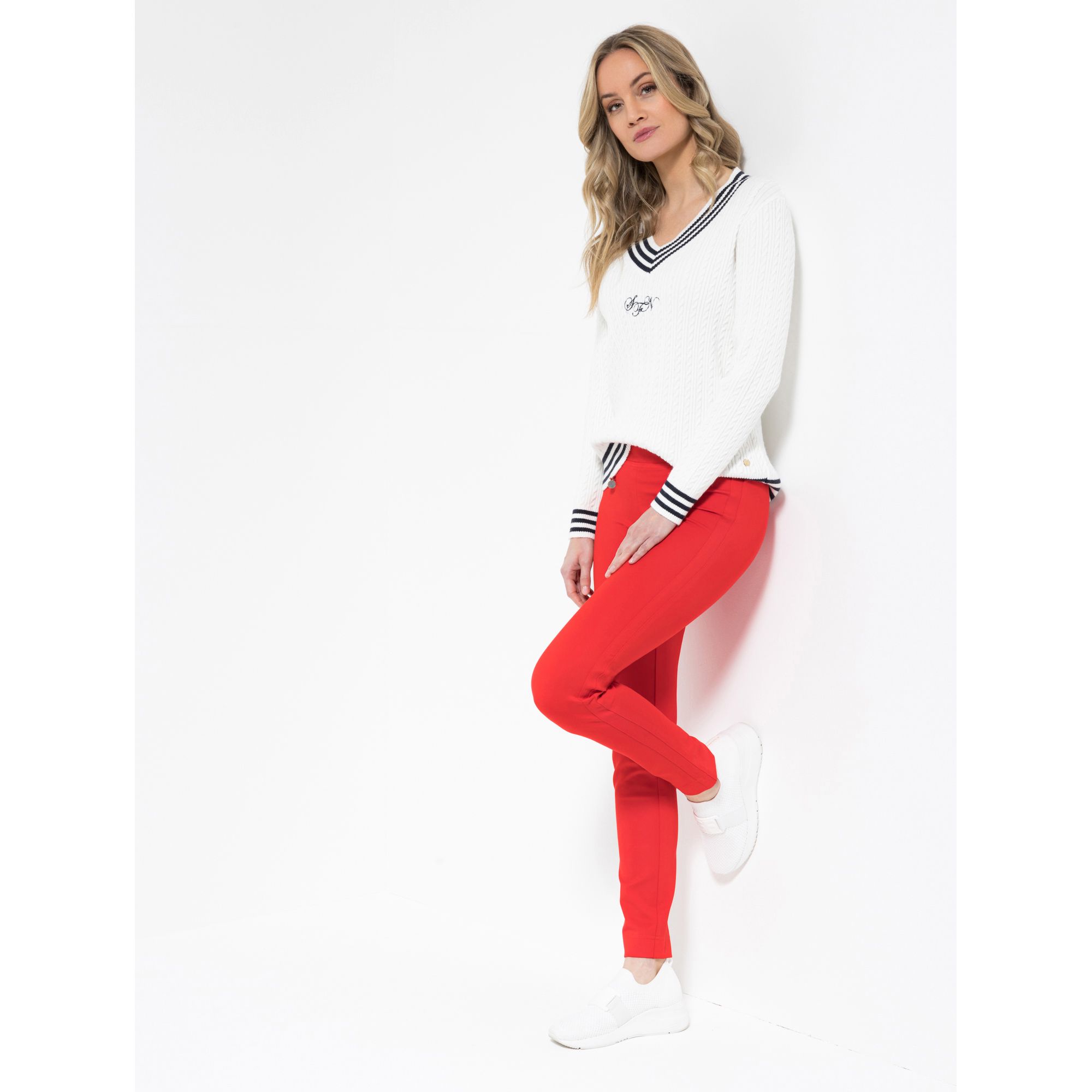 B-Ware STRANDFEIN Hose Swenja Normal & Kurzgröße Logo-Anhänger