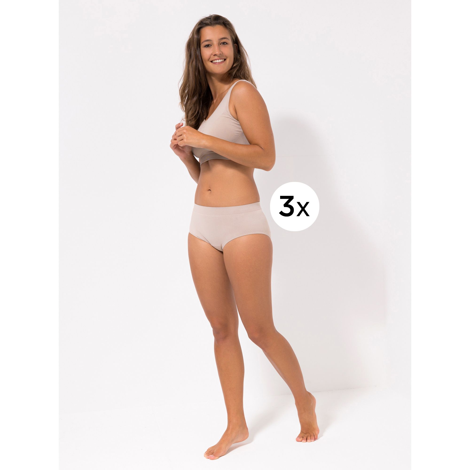 B-Ware LITTLE ROSE 3 Midislips Mikrofaser seamless