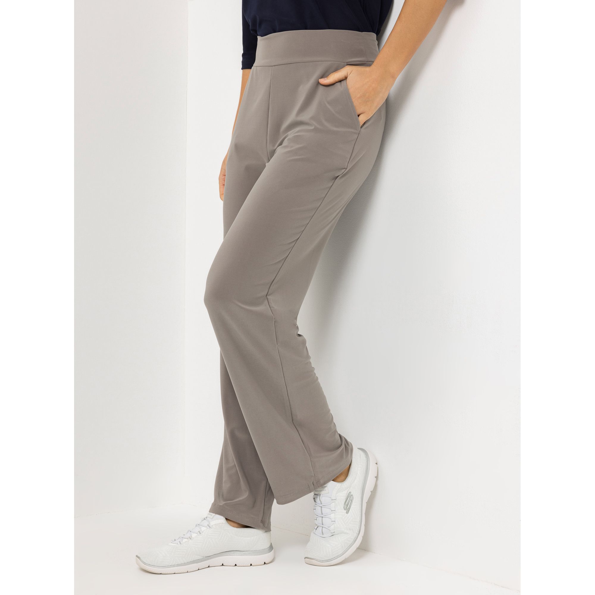 B-Ware KIM & CO. Hose, lange Form Brazil Knit Jersey 2 Eingrifftaschen