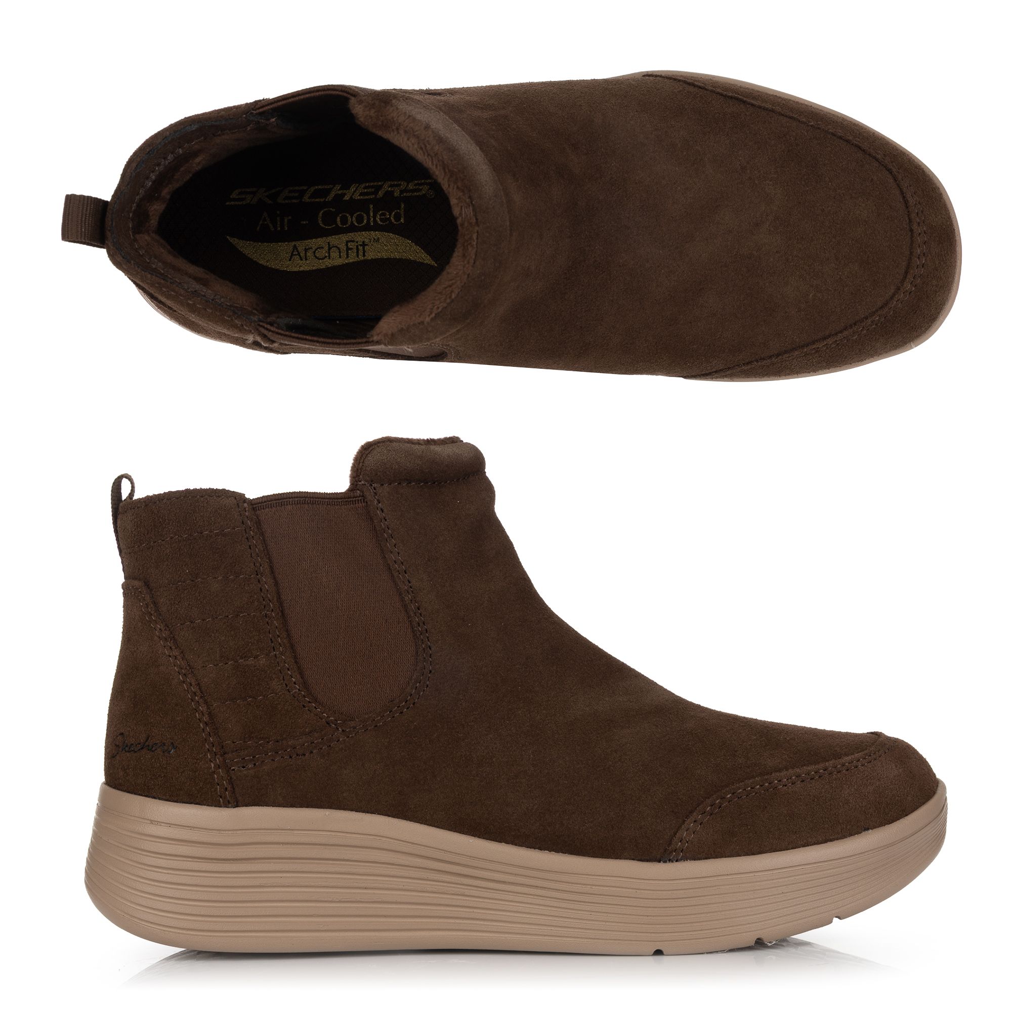 B-Ware SKECHERS Damen-Stiefelette Harvest Moons Suede-Lederoptik