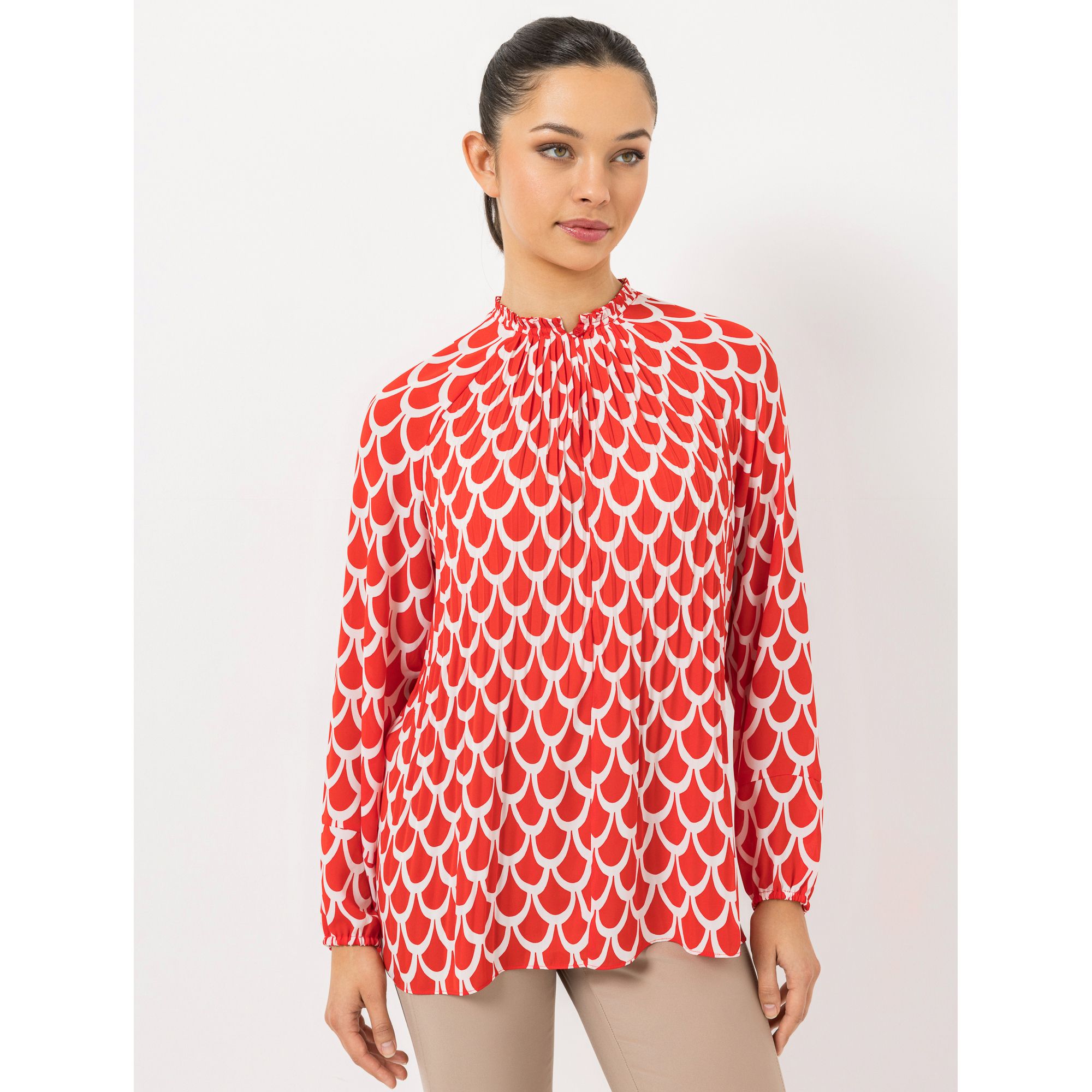 B-Ware STEFFEN SCHRAUT Bluse Palma Zierkragen Falten-Detail