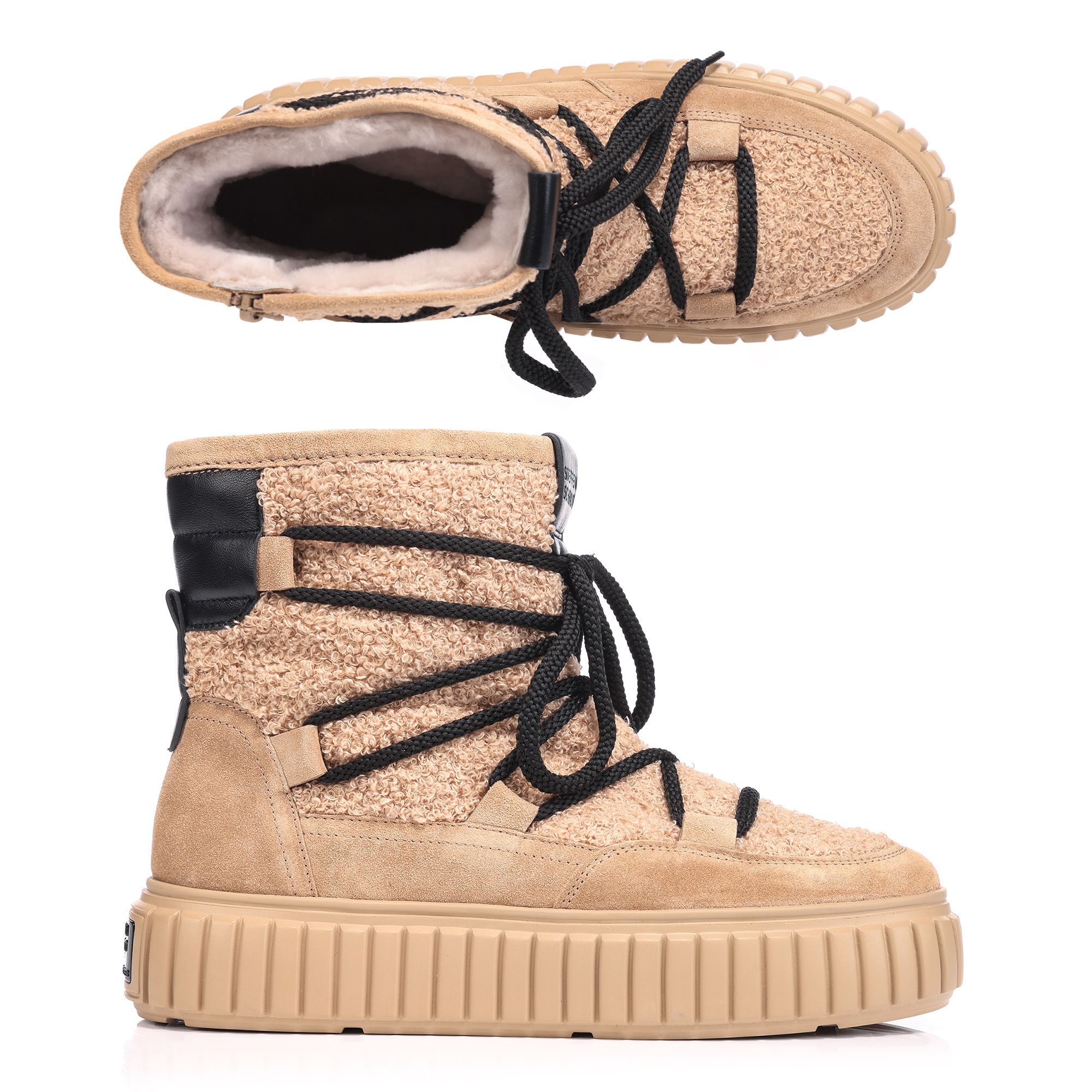 B-Ware STEFFEN SCHRAUT by Kennel & Schmenger Damen-Stiefelette Lammfell gefüttert