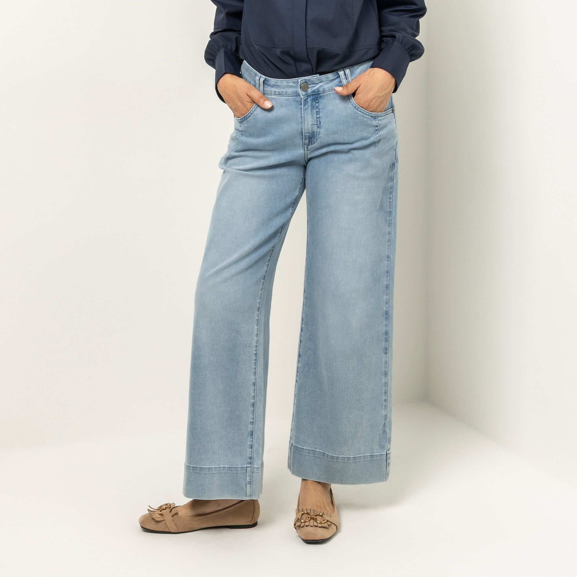 B-Ware BRUCE DARNELL Jeans, lange Form Eingrifftaschen Gürtelschlaufen