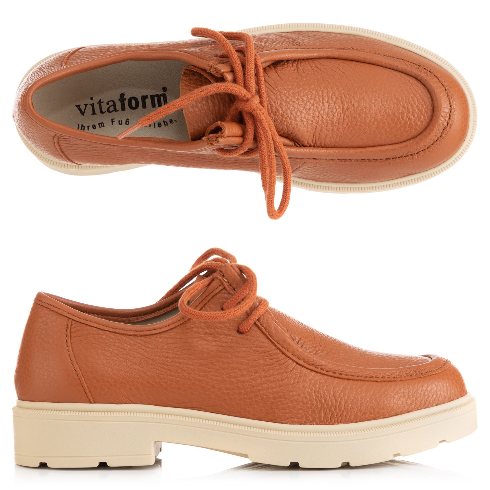 B-Ware VITAFORM Damen-Halbschuh Hirschleder Shock Absorber