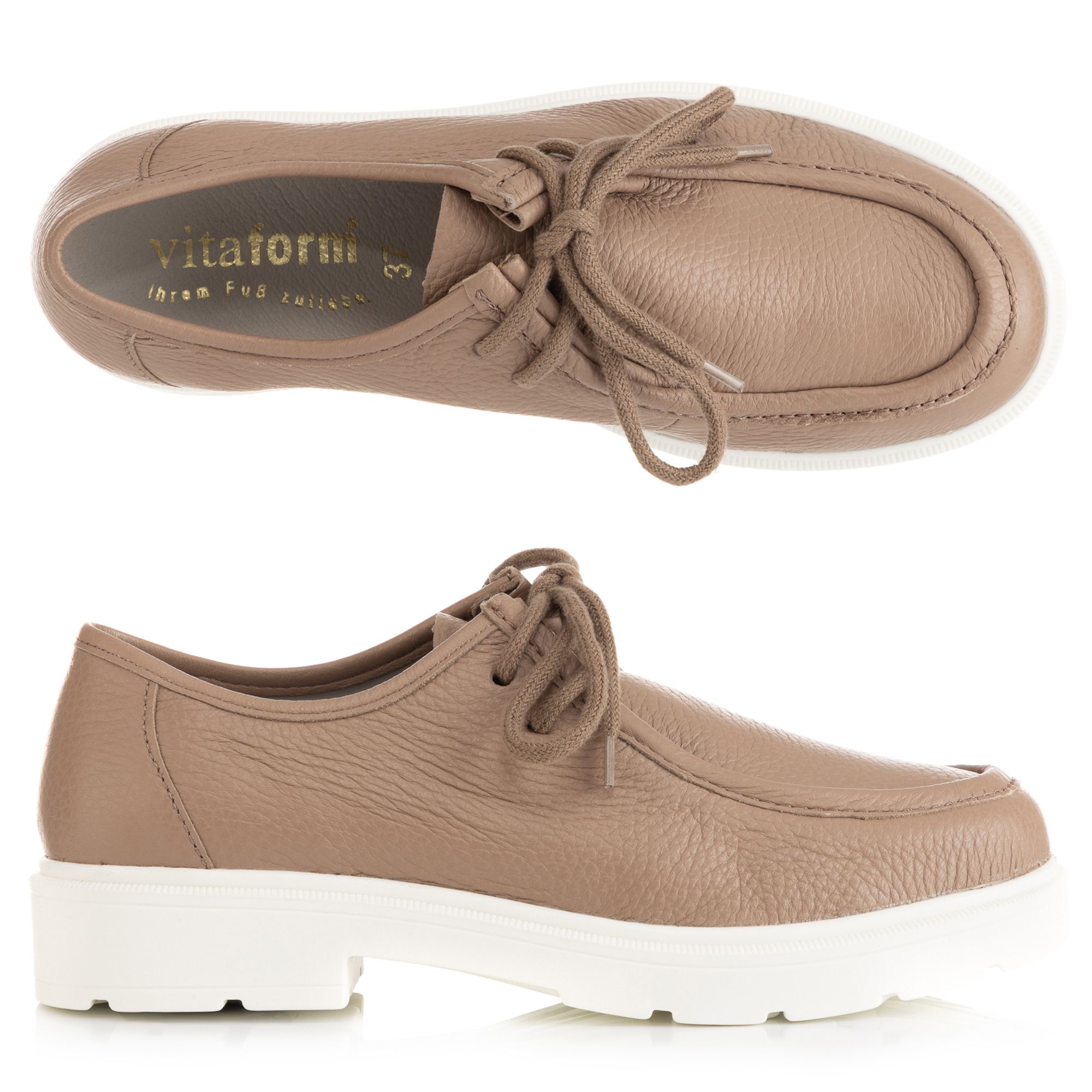 B-Ware VITAFORM Damen-Halbschuh Hirschleder Shock Absorber