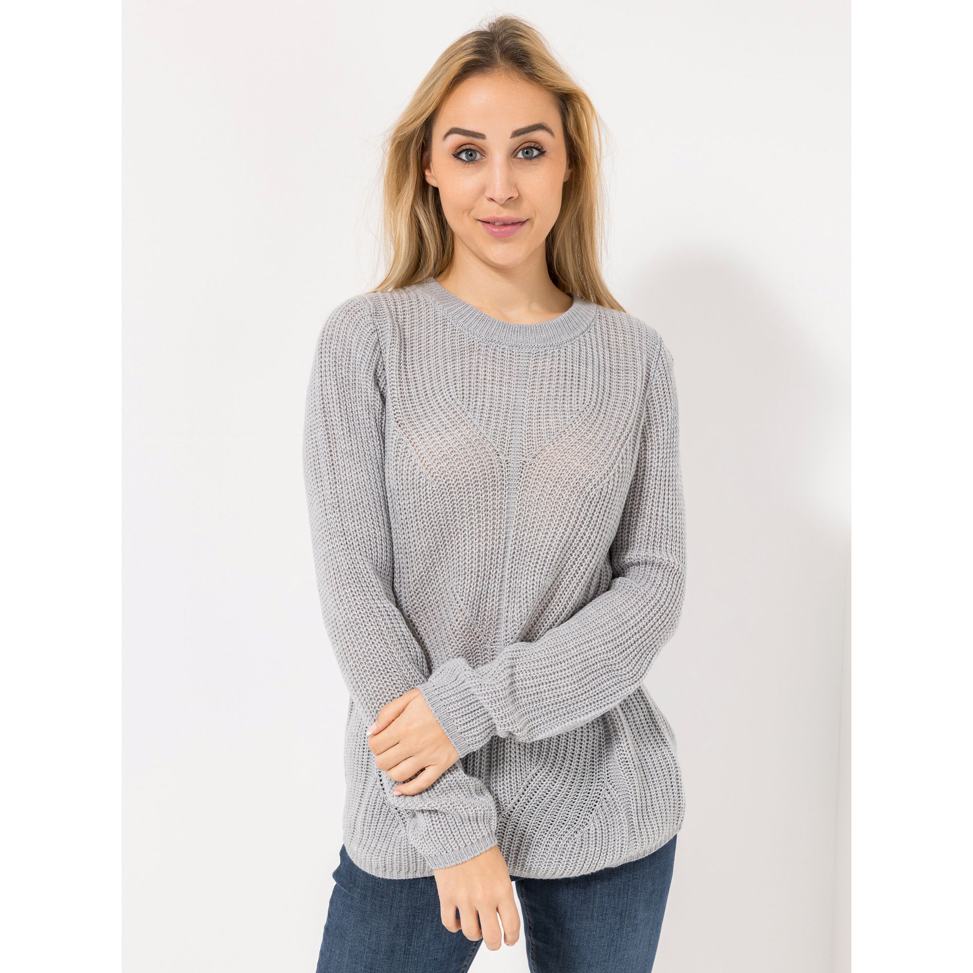 B-Ware CASHMASOFT Pullover, 1/1-Arm Cashmeregriff Rundhalsausschnitt