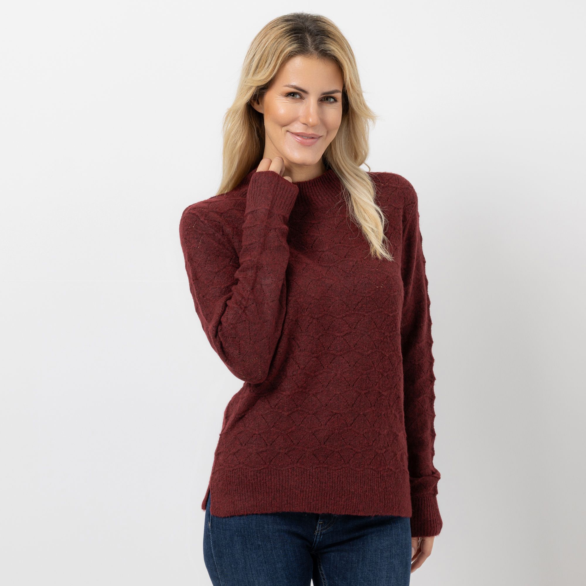 B-Ware DAWID by Dawid Tomaszewski Pullover, Langarm Stehkragen