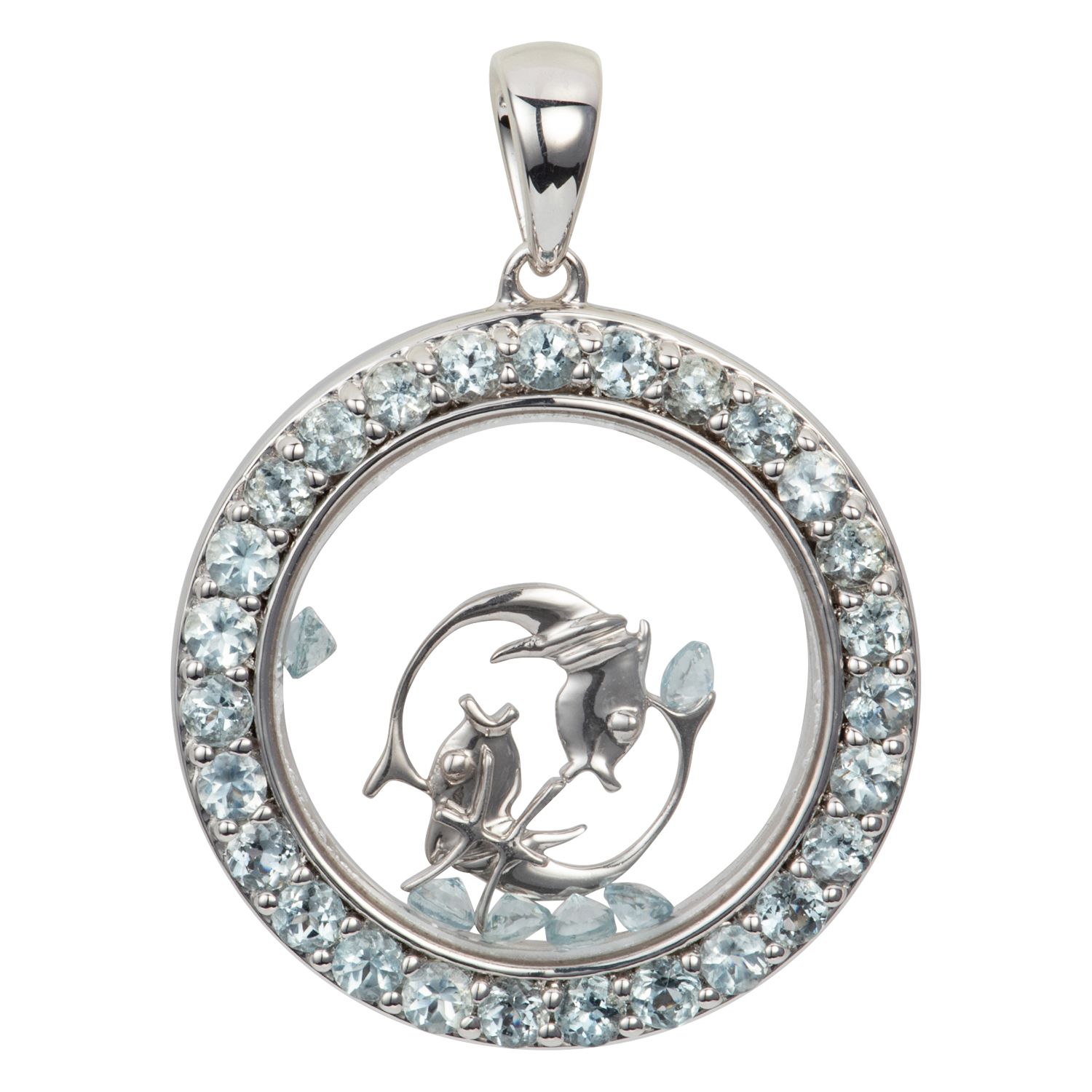 B-Ware ROYELLE Edelsteine Anhänger Sternzeichen zus. ca. 2,00ct