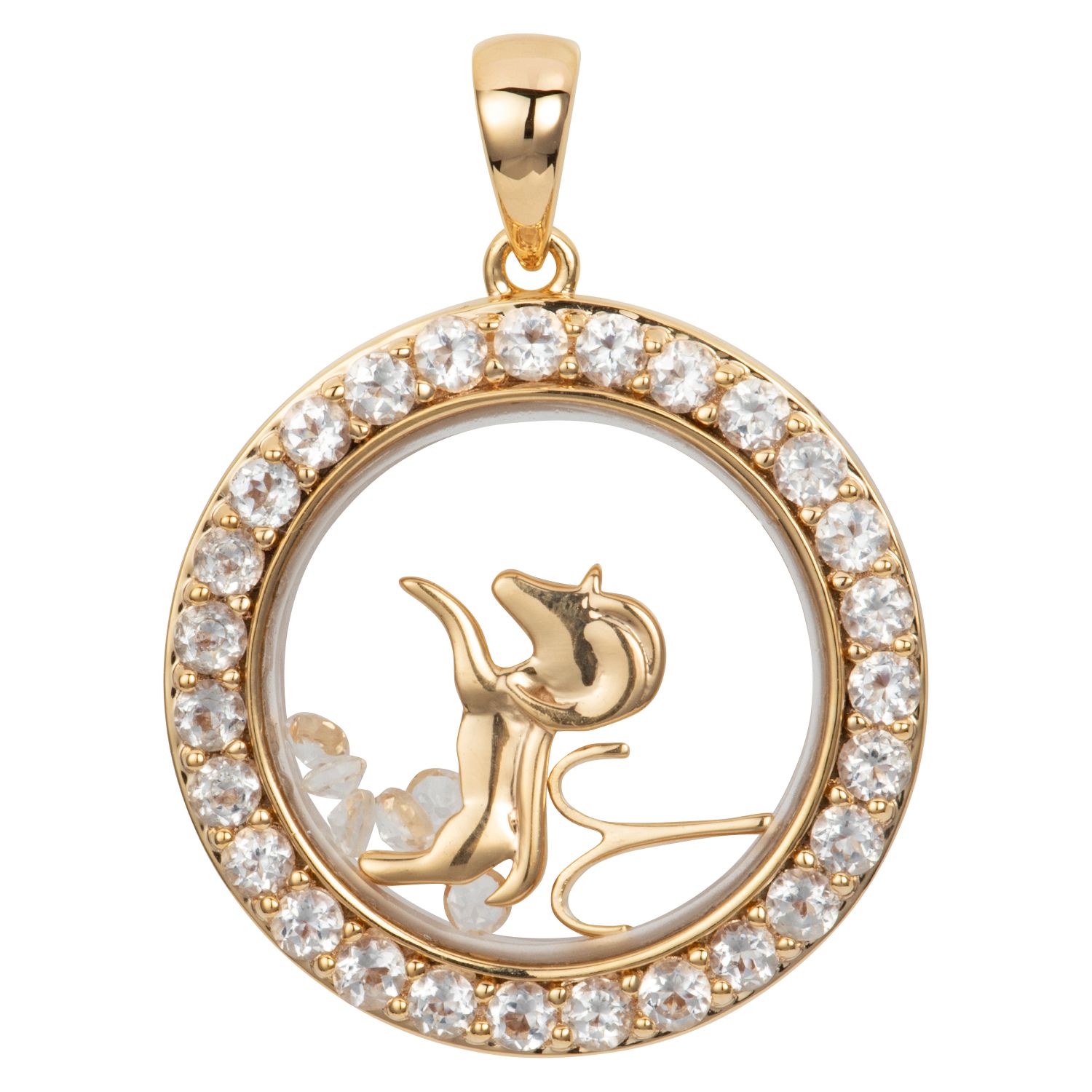 B-Ware ROYELLE Edelsteine Anhänger Sternzeichen zus. ca. 2,00ct