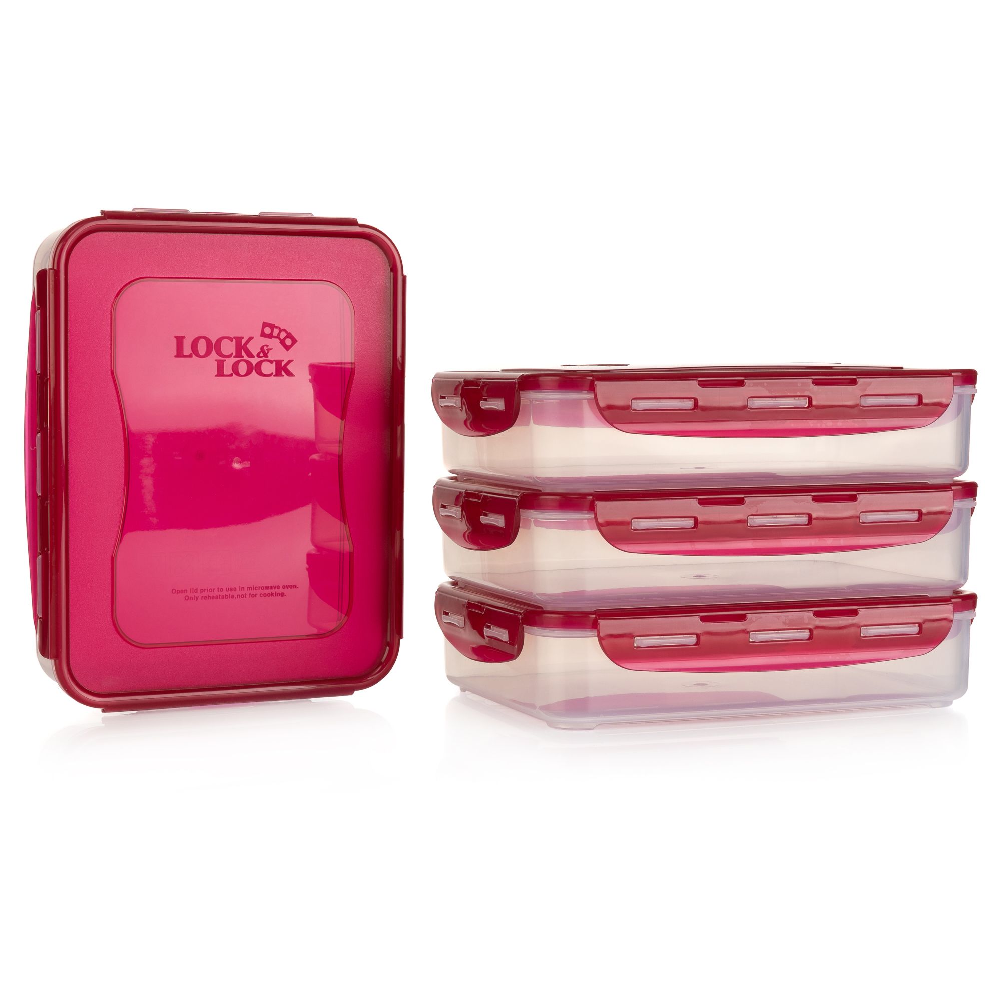 B-Ware LocknLock Frischhaltedosen-Set stapelbar, 4x 2,7L 10,8L Gesamtvolumen