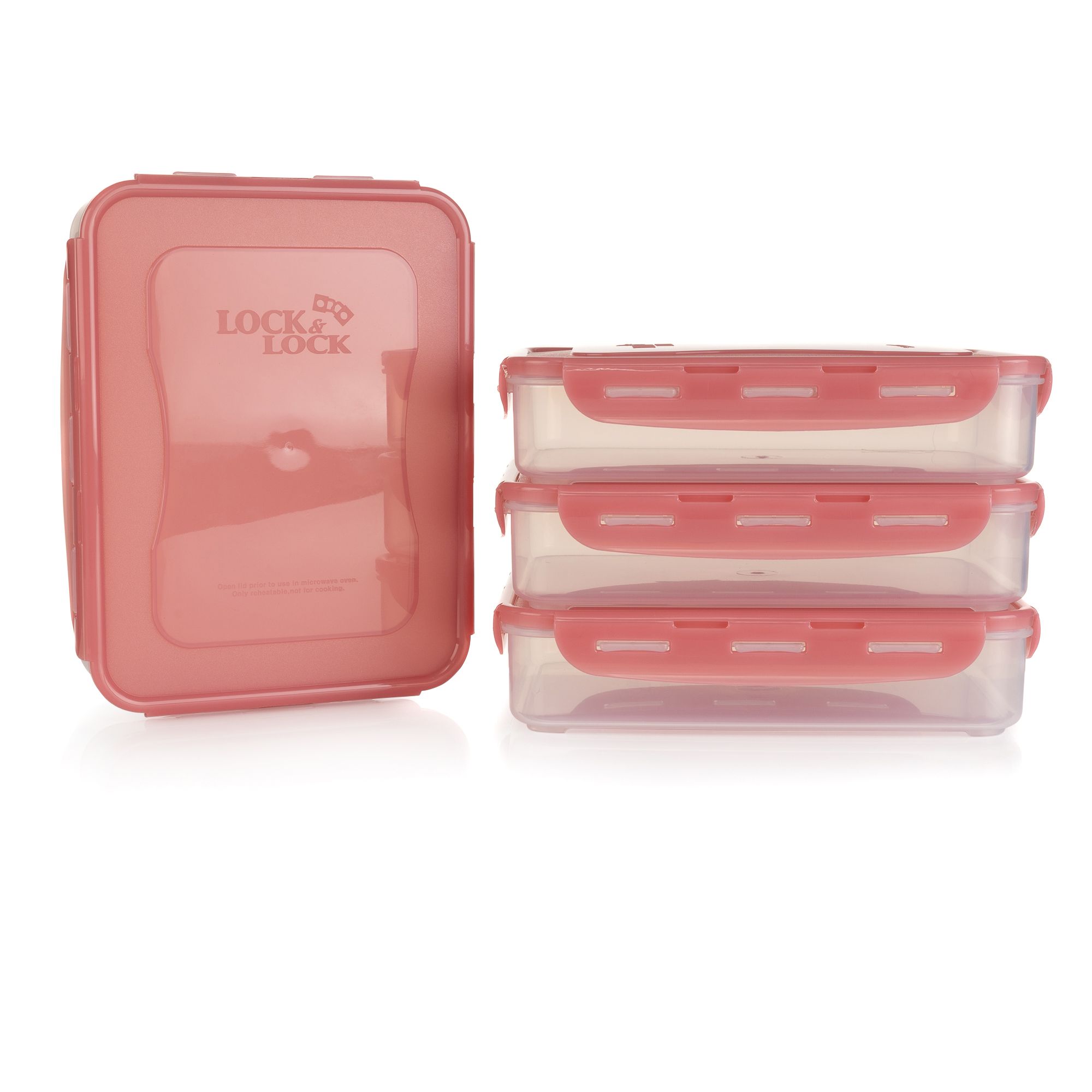 B-Ware LocknLock Frischhaltedosen-Set stapelbar, 4x 2,7L 10,8L Gesamtvolumen
