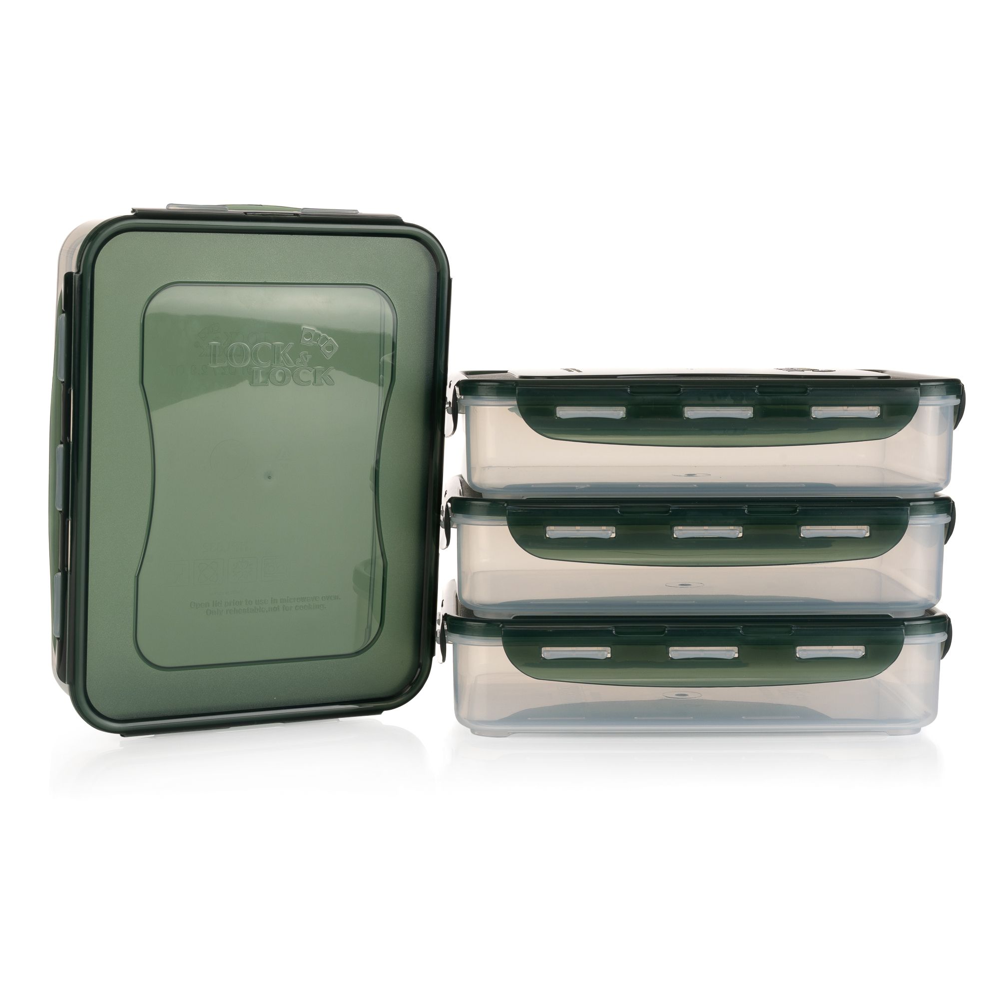 B-Ware LocknLock Frischhaltedosen-Set stapelbar, 4x 2,7L 10,8L Gesamtvolumen