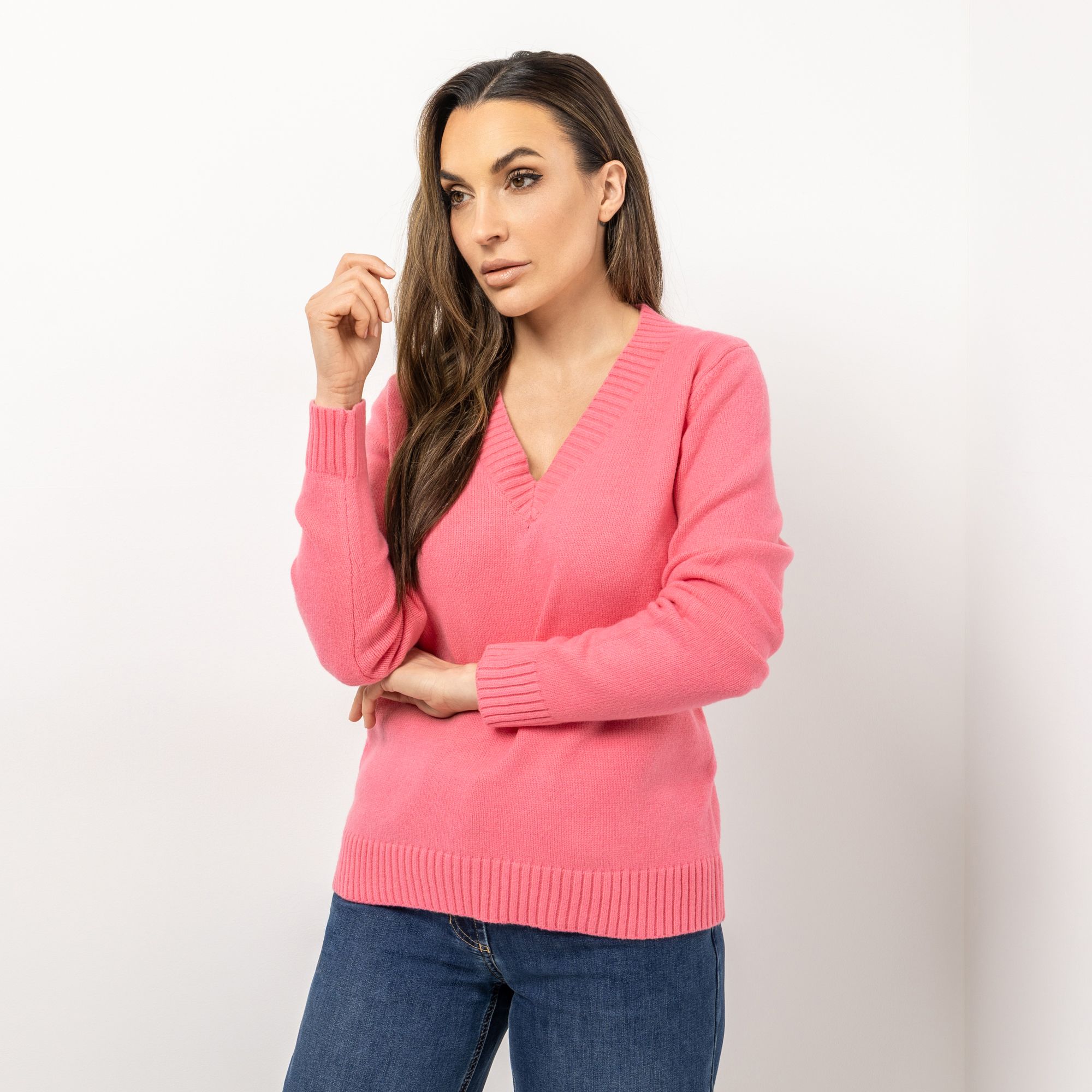 B-Ware DAWID by Dawid Tomaszewski Pullover V-Ausschnitt
