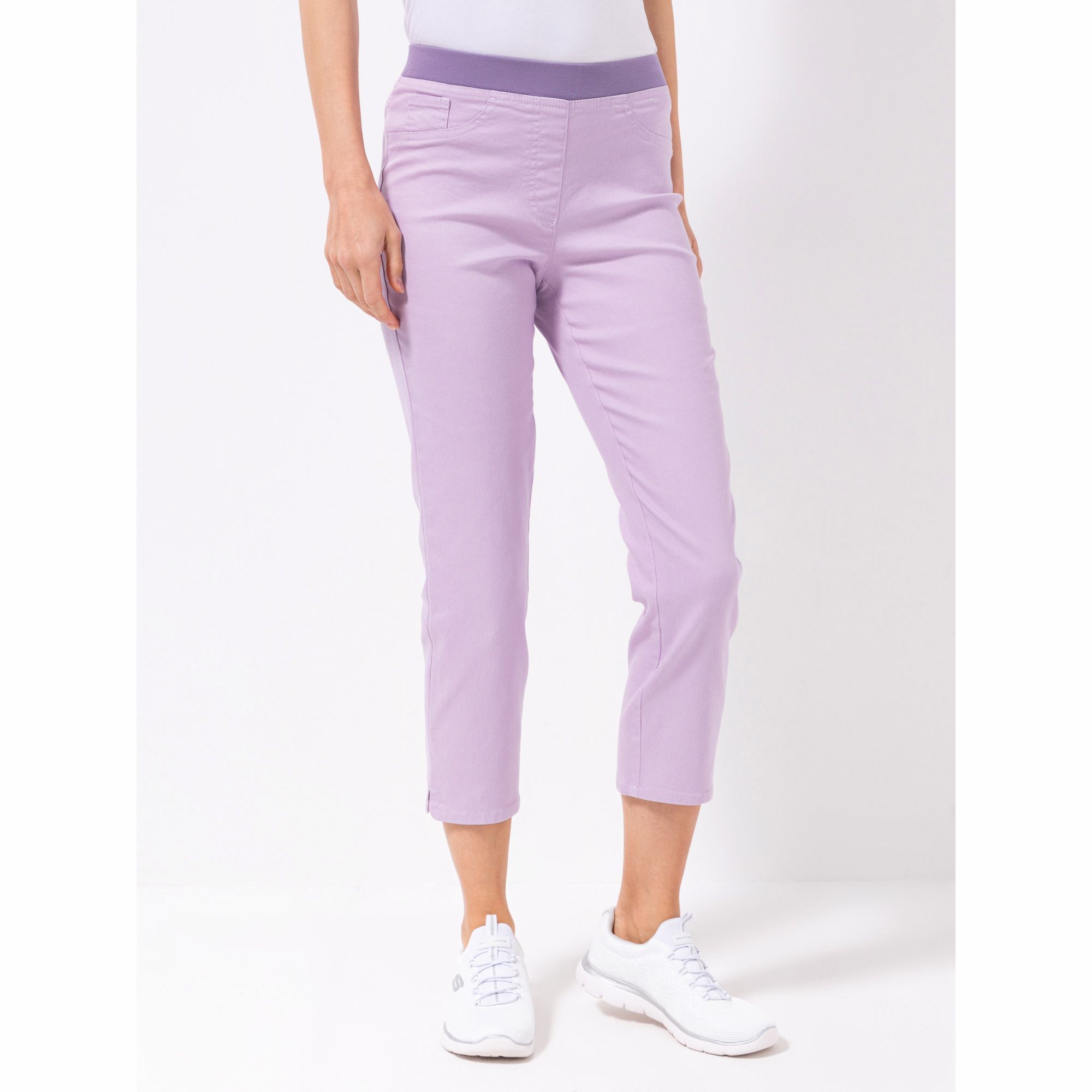 B-Ware VIA MILANO Jeggings, 7/8-Länge Rundumdehnbund Stickerei