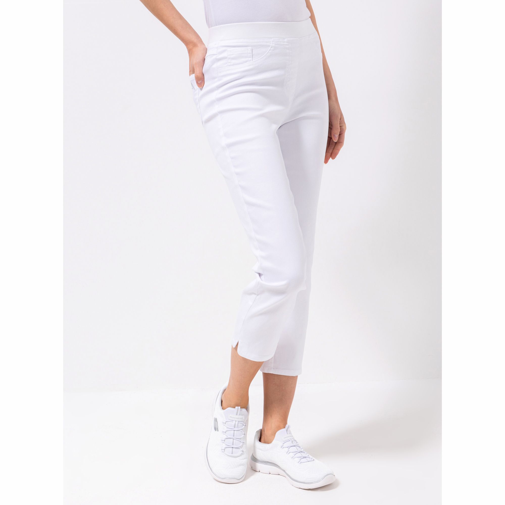 B-Ware VIA MILANO Jeggings, 7/8-Länge Rundumdehnbund Stickerei